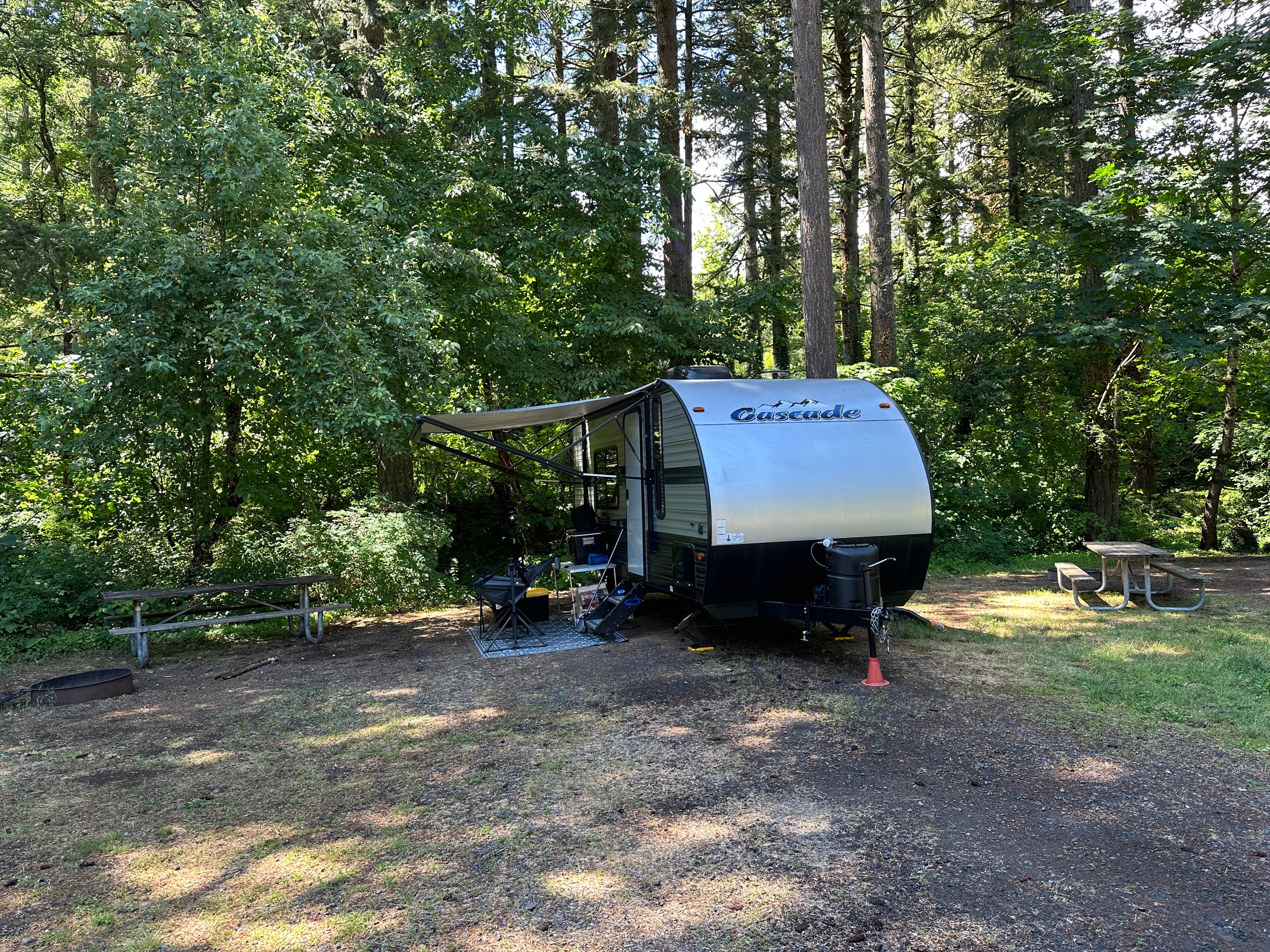 Brennon's photo of rv camping at Woodard Creek Campground — Beacon Rock State Park Campground near Stevenson, WA