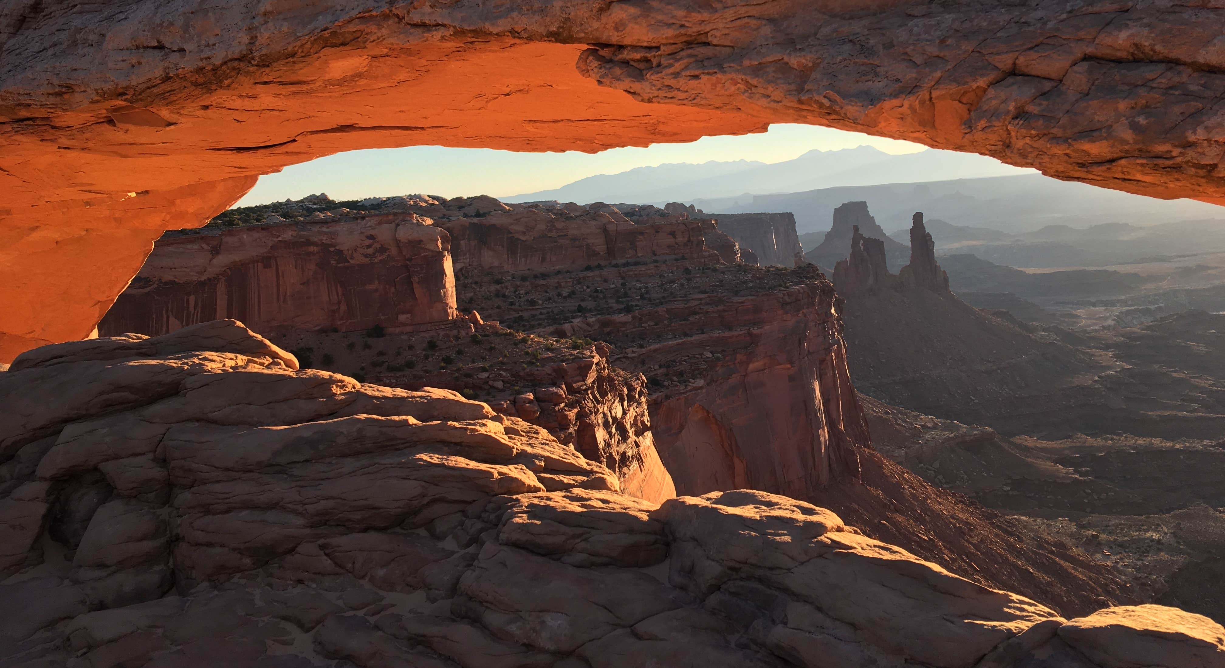Red Rock Overhang Scenic ViewNear Island In The Sky (Willow Flat) Campground in Canyonlands NP