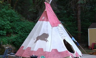 Camping near Coloma Resort: Camp Nauvoo Tipis, Placerville, California