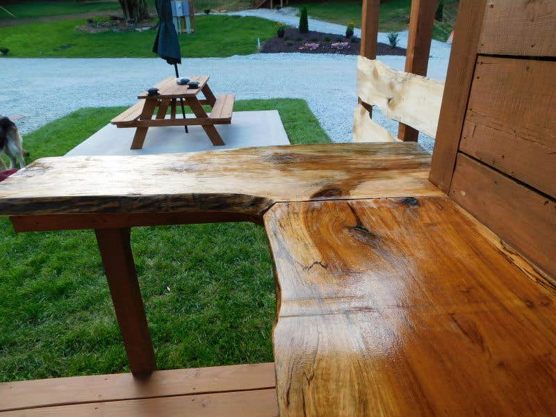 Jim E.'s photo of camping with pets at Deer Springs RV Park near Franklin, NC