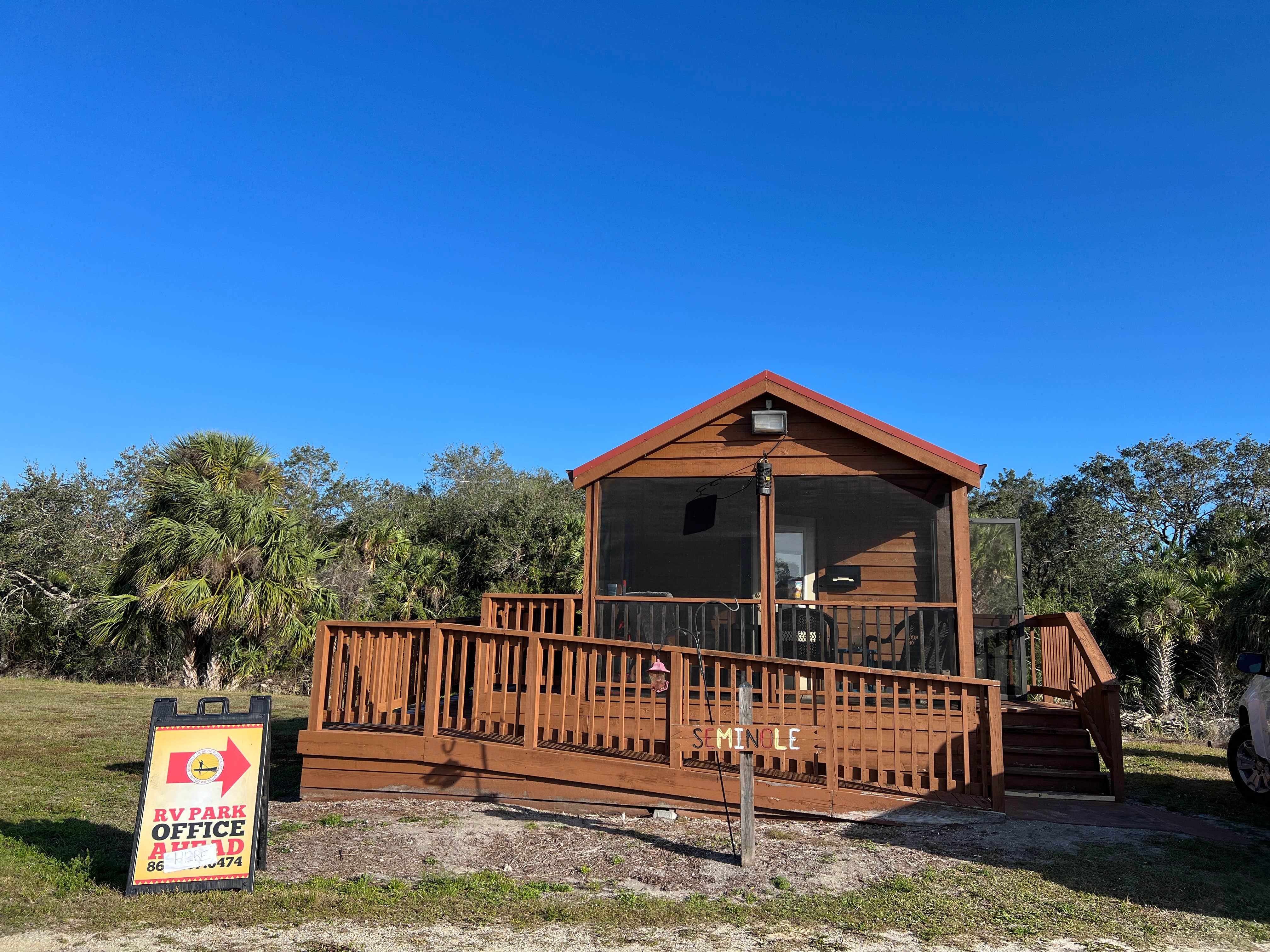 Napunani's photo of a cabin at Brighton RV Resort near Port St. Lucie, FL