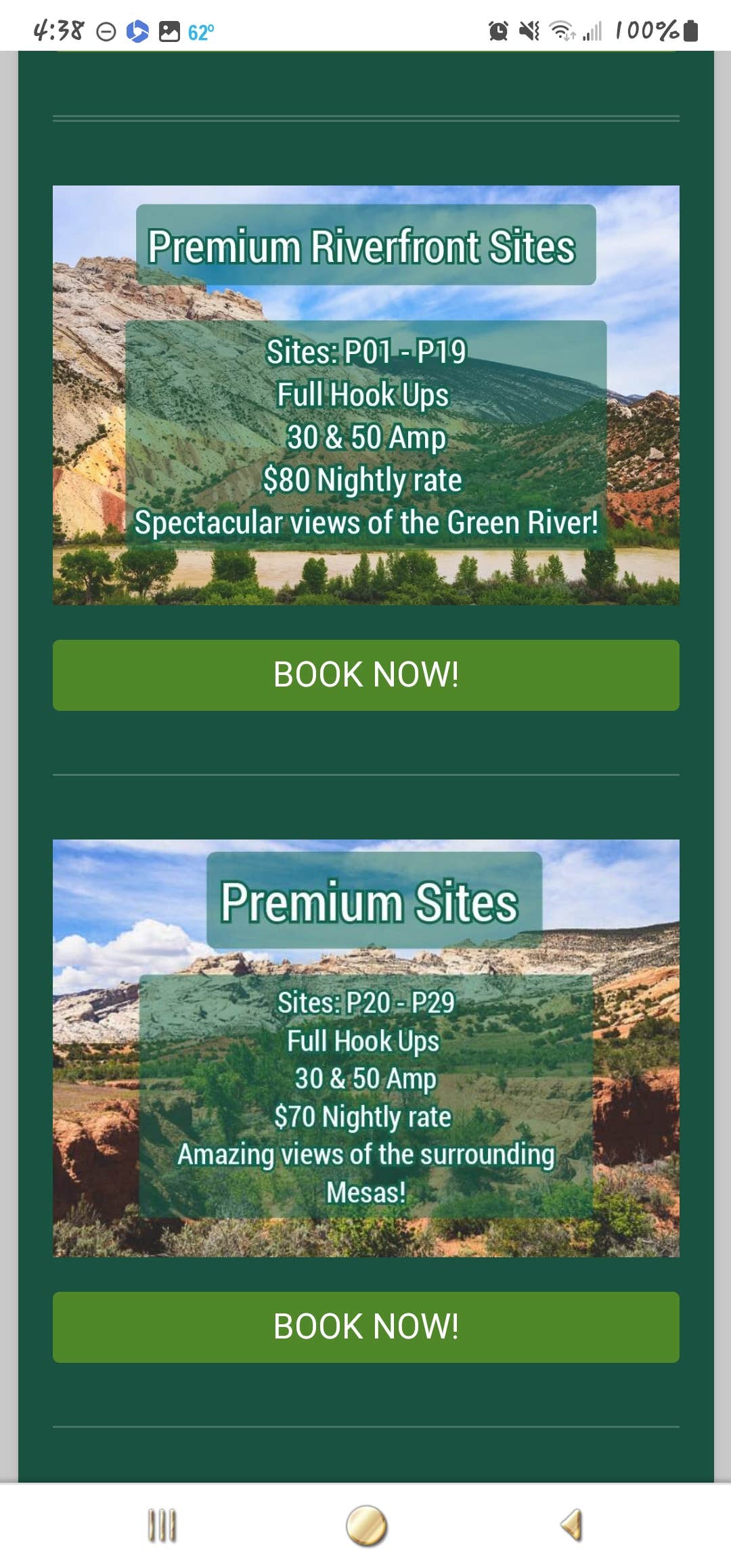 Camper-submitted photo at Vernal RV Resort near Flaming Gorge, UT