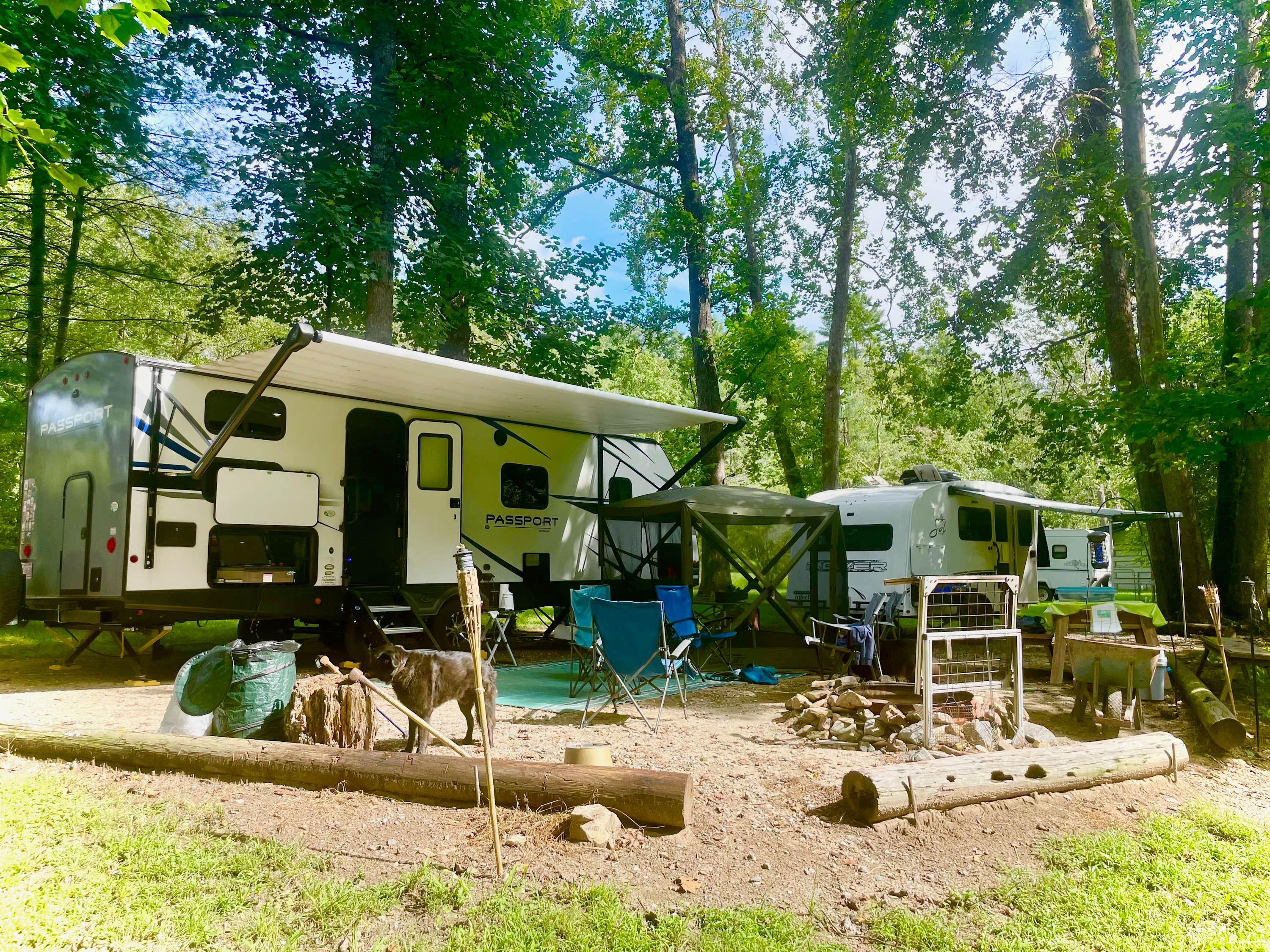 Thoams M.'s photo of camping with pets at Rose Creek Retreat near Granite Falls, NC