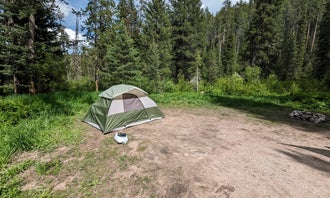 Camping near Moose Creek Ranch: Mike Harris Creek Camp, Victor, Idaho