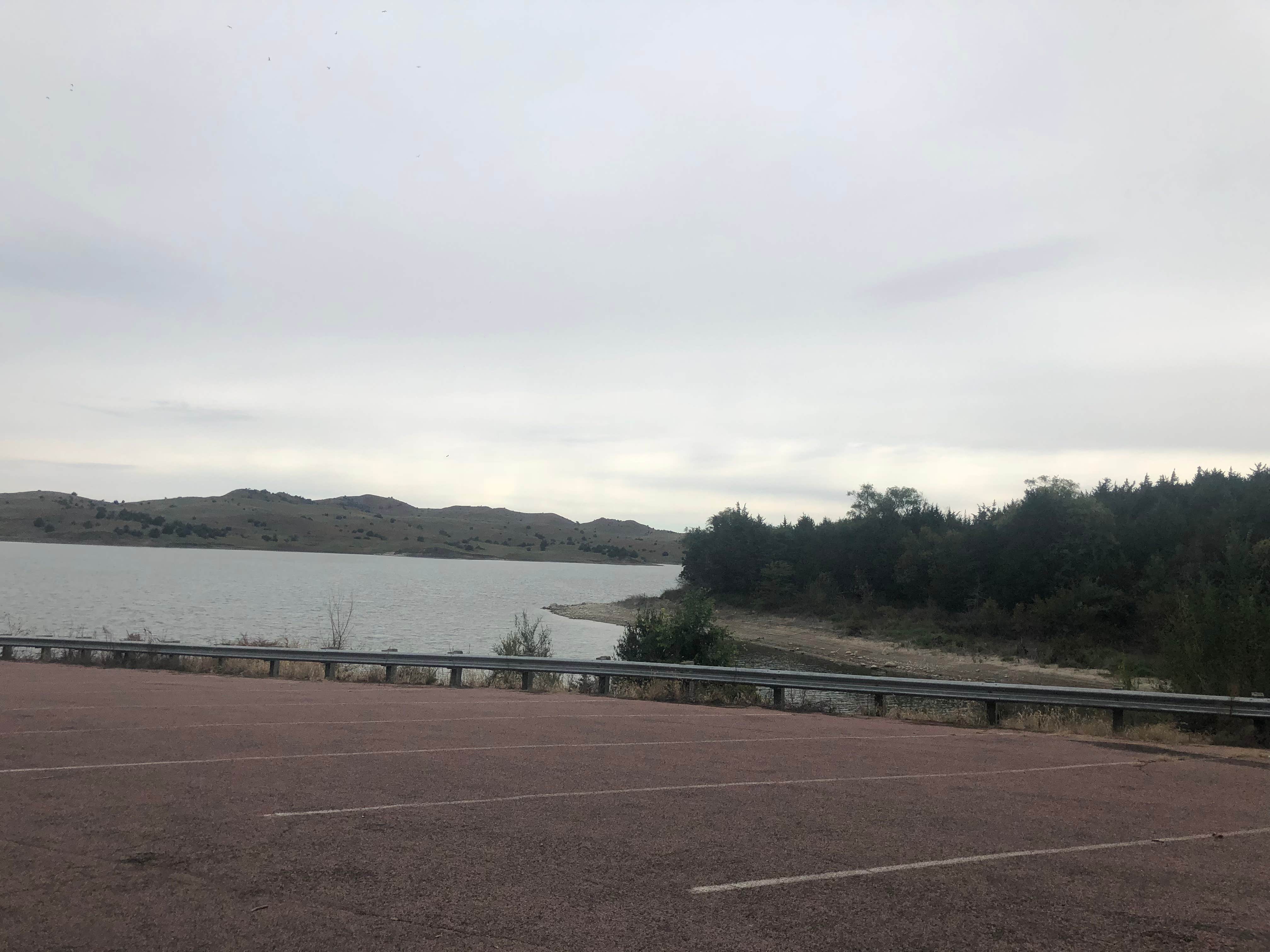 The boatramp, shoreline and waterway