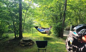 Camping near Smoky Mountain Mangalitsa Farm: Appalachian Pond Campground, Lake Junaluska, North Carolina