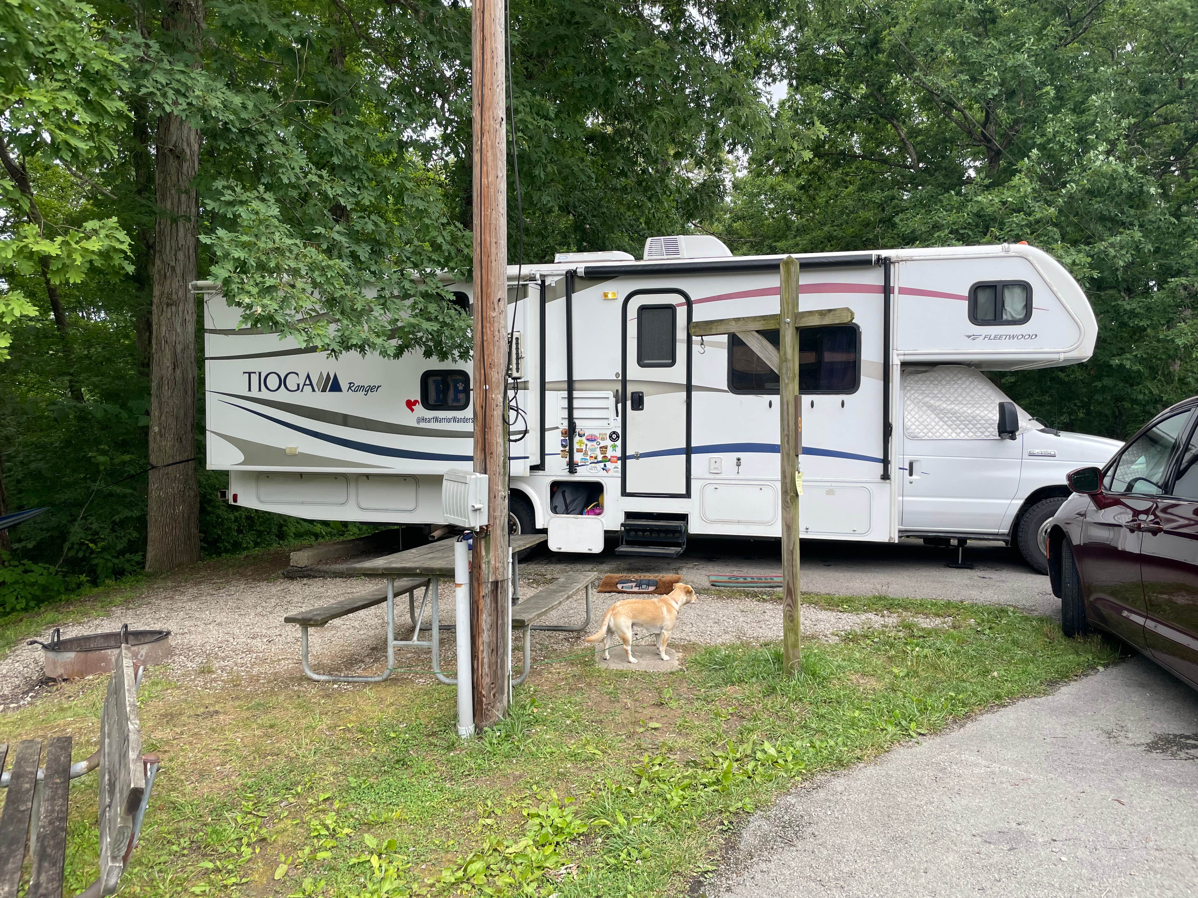 Derek N.'s photo of camping with pets at Ridgeline Campground — Cumberland Falls State Resort Park near Lake Cumberland