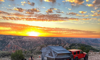 Camping near Fortress Cliff Primitive — Palo Duro Canyon State Park: MERUS Adventure, Canyon, Texas