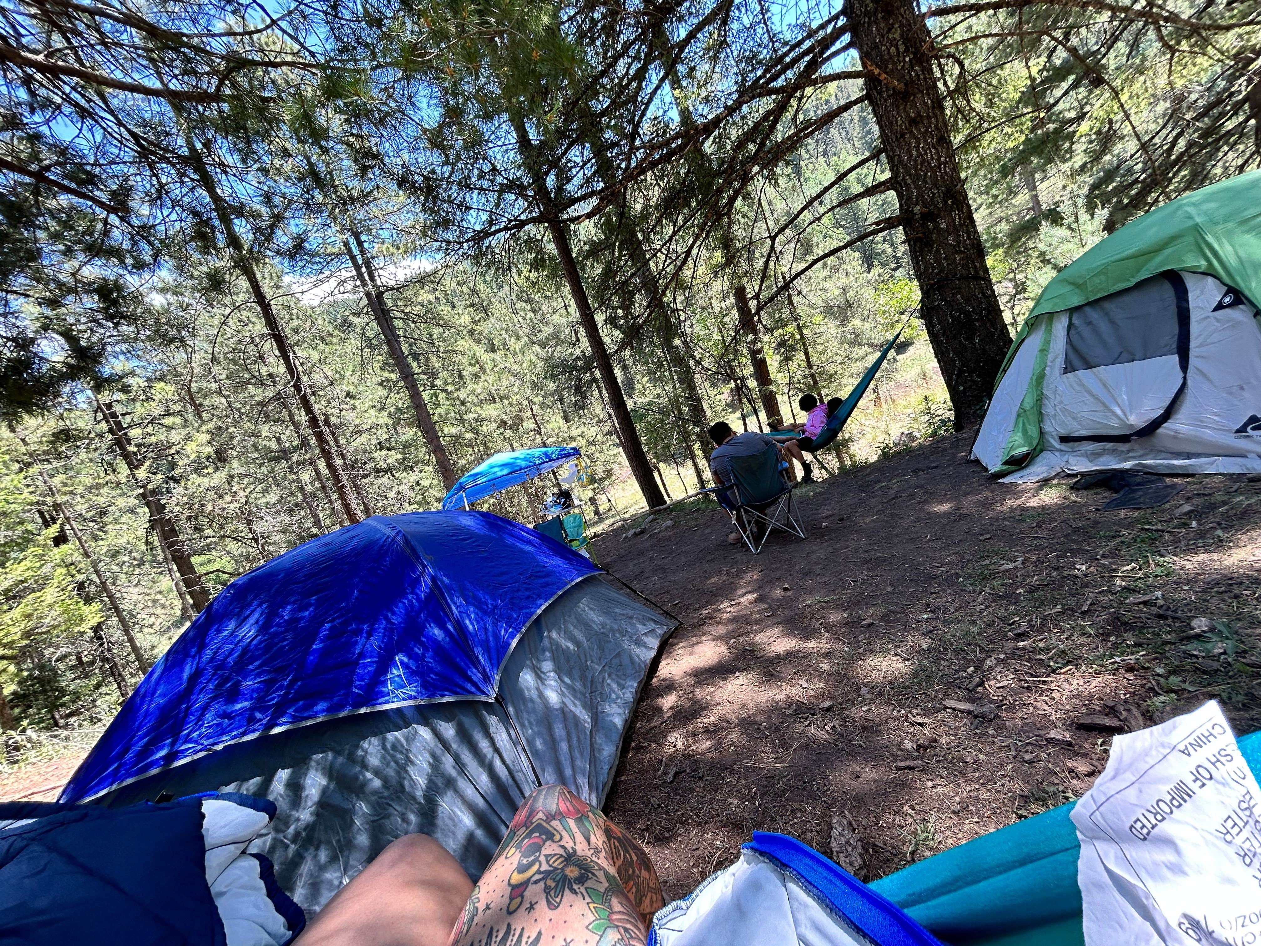 fatima's photo of tent camping at Bluff Springs Campground near Elberta, AL