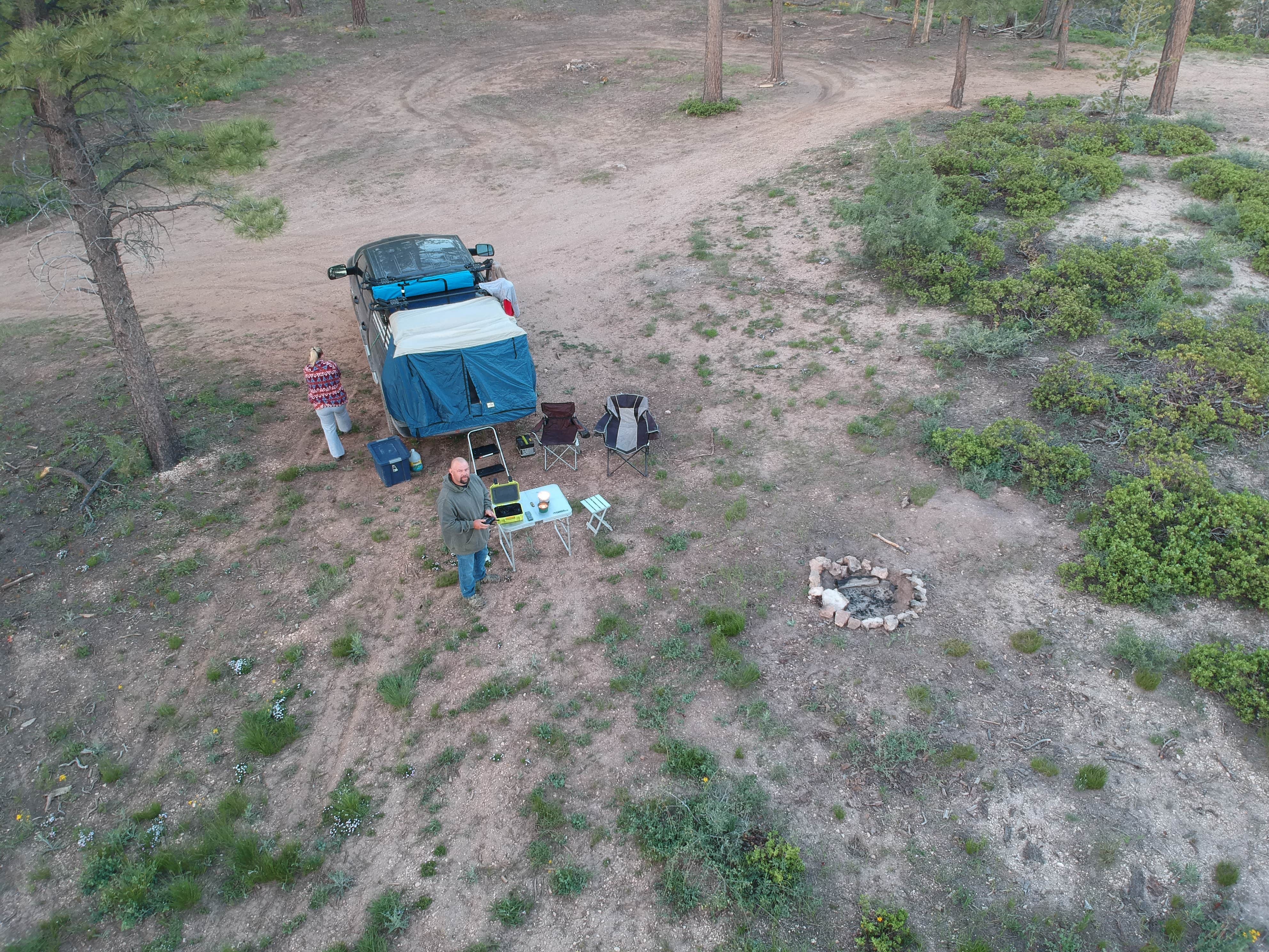 Bobby L.'s photo of a dispersed camping area at Harris Rim & Stout Canyon Dispersed near Duck Creek Village, UT