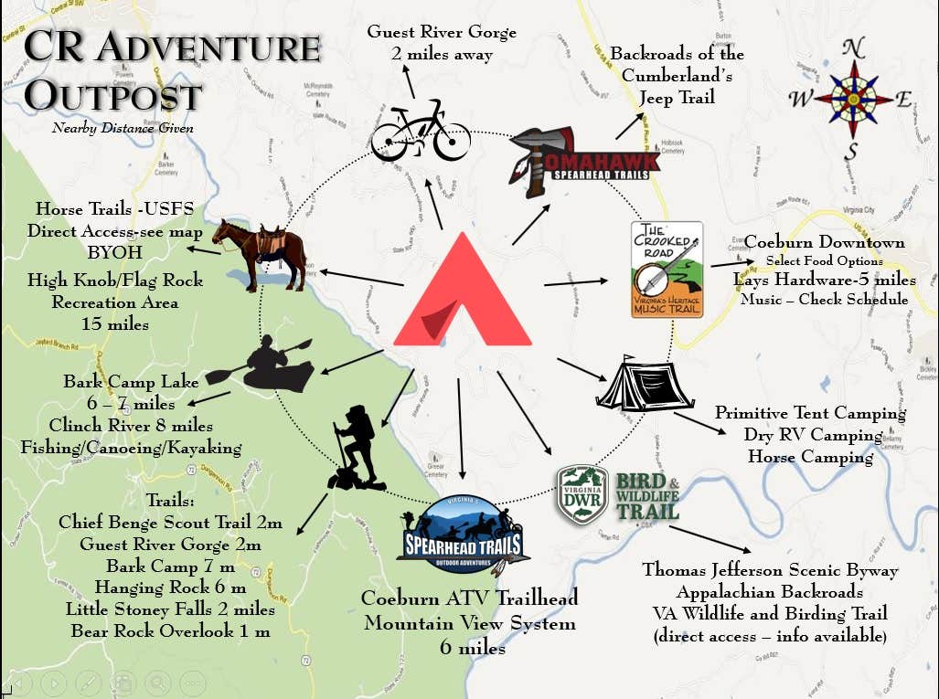 Cliffhanger Ranch A.'s photo of camping with a horse at Cliffhanger Ranch Adventure Outpost near Cumberland, KY