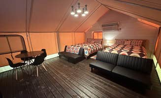 The Dyrt's photo of glamping accommodations at The Boulders at Lake Tyler near Tyler, TX