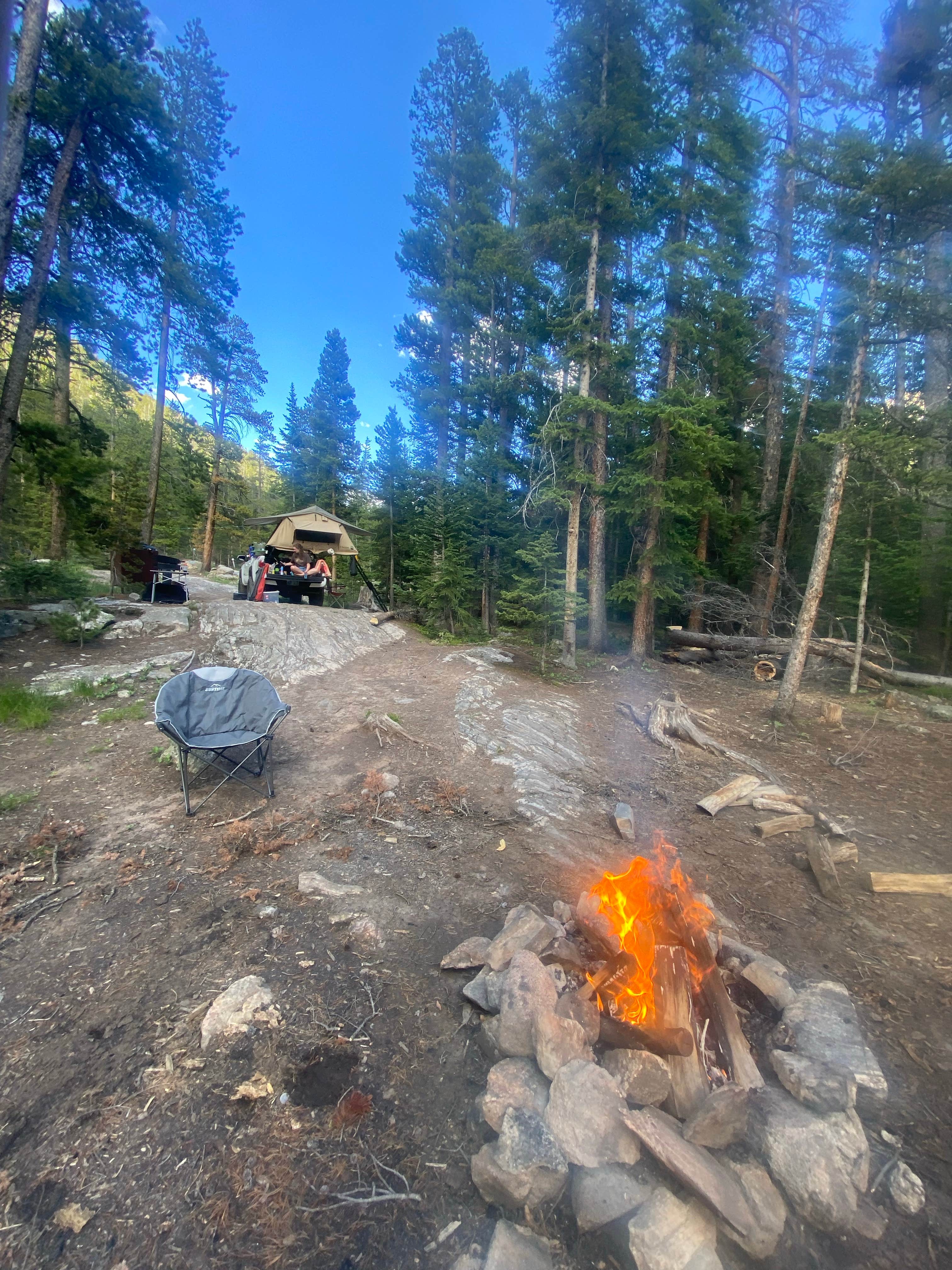 chris J.'s photo of a dispersed camping area at Lincoln Creek Dispersed Campground near Snowmass Village, CO