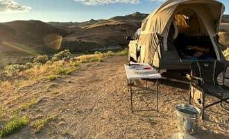 Camping near Leslie Gulch Site: Succor Creek State Natural Area, Homedale, Oregon