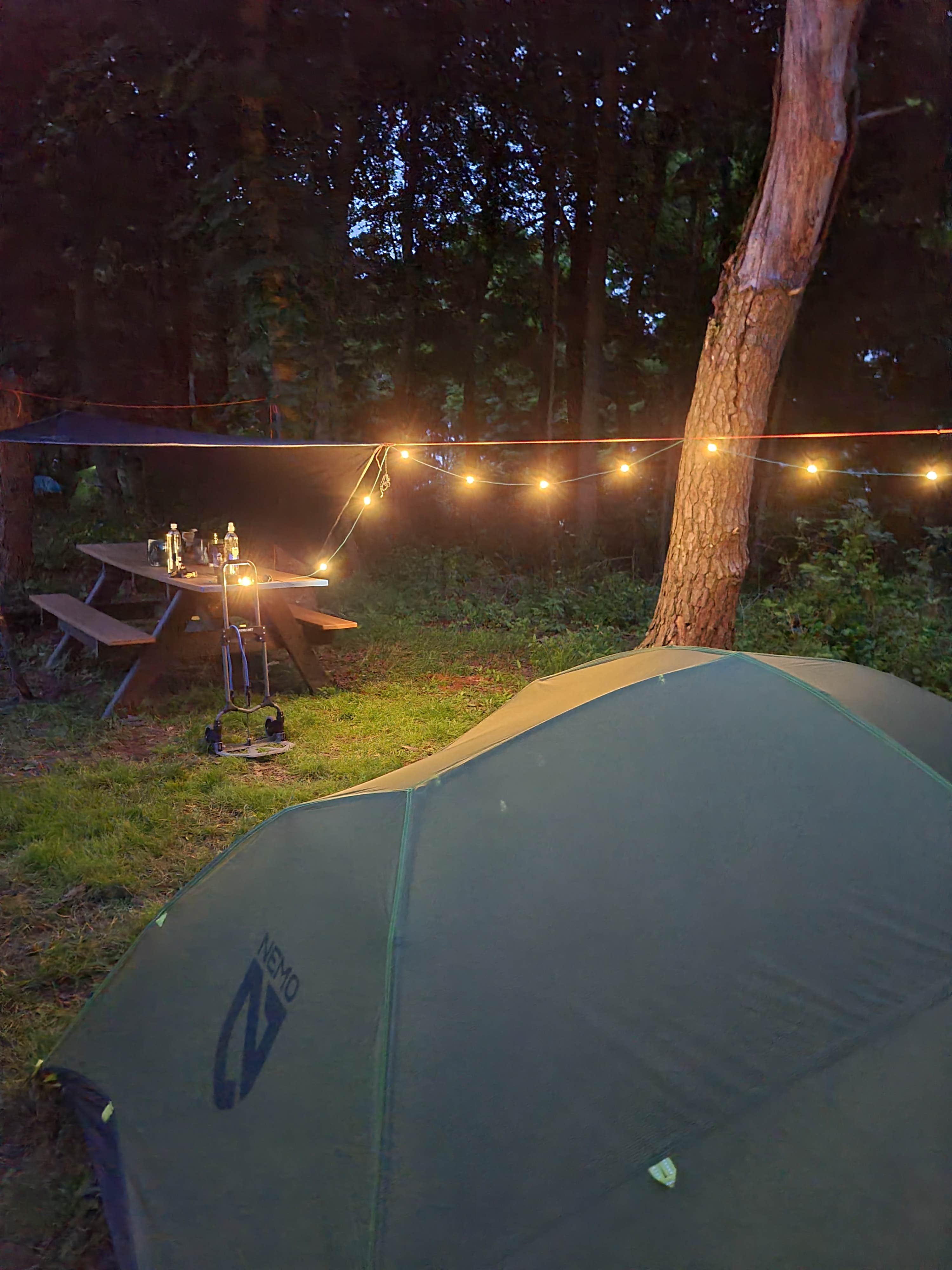 Tim S.'s photo of tent camping at Boston Harbor Islands State Park Campground near Smithfield, RI