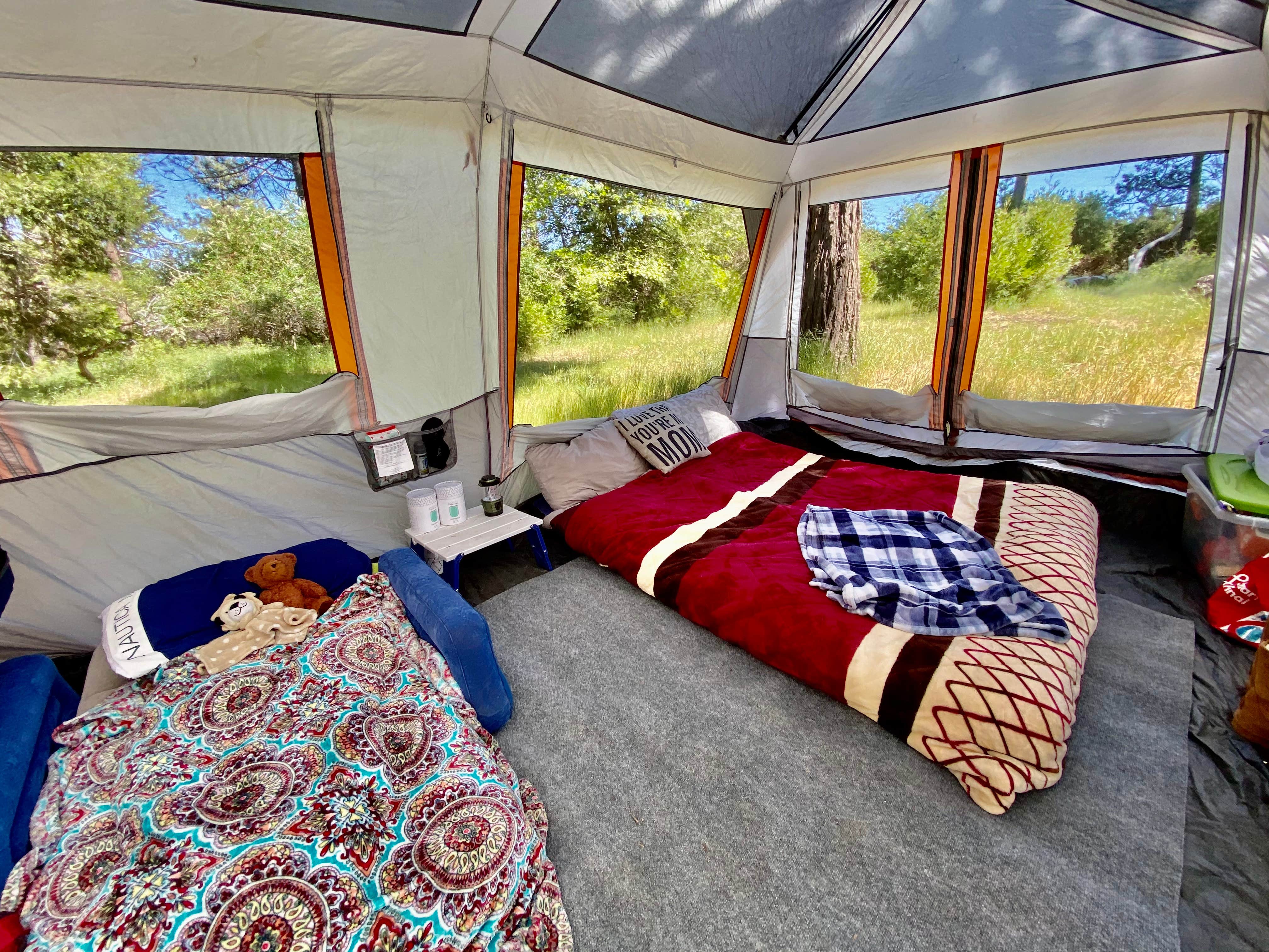 Krystle L.'s photo of glamping accommodations at Burnt Rancheria Campground near Bonita, CA