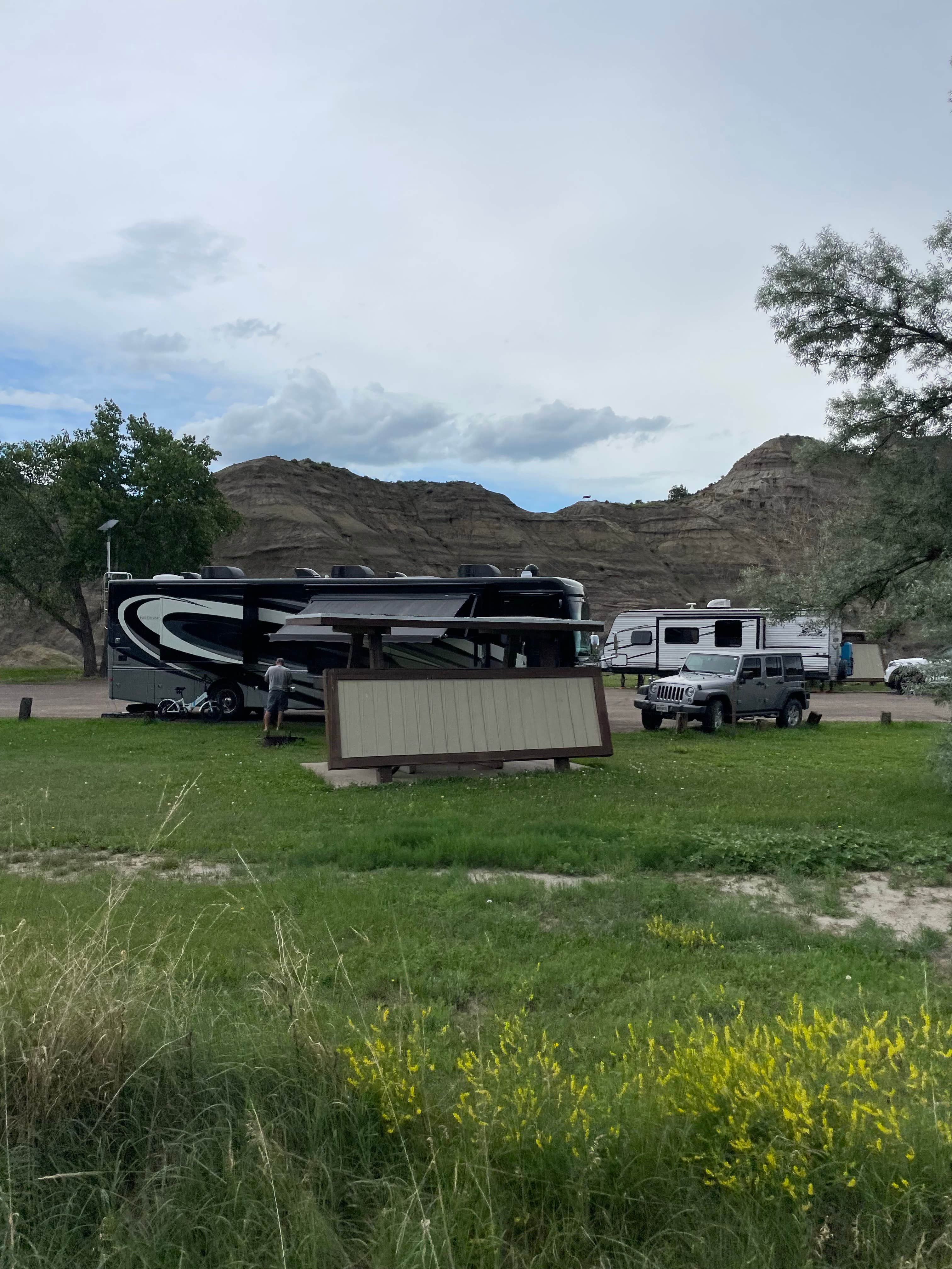 Shana D.'s photo of rv camping at Makoshika State Park Campground near Glendive, MT