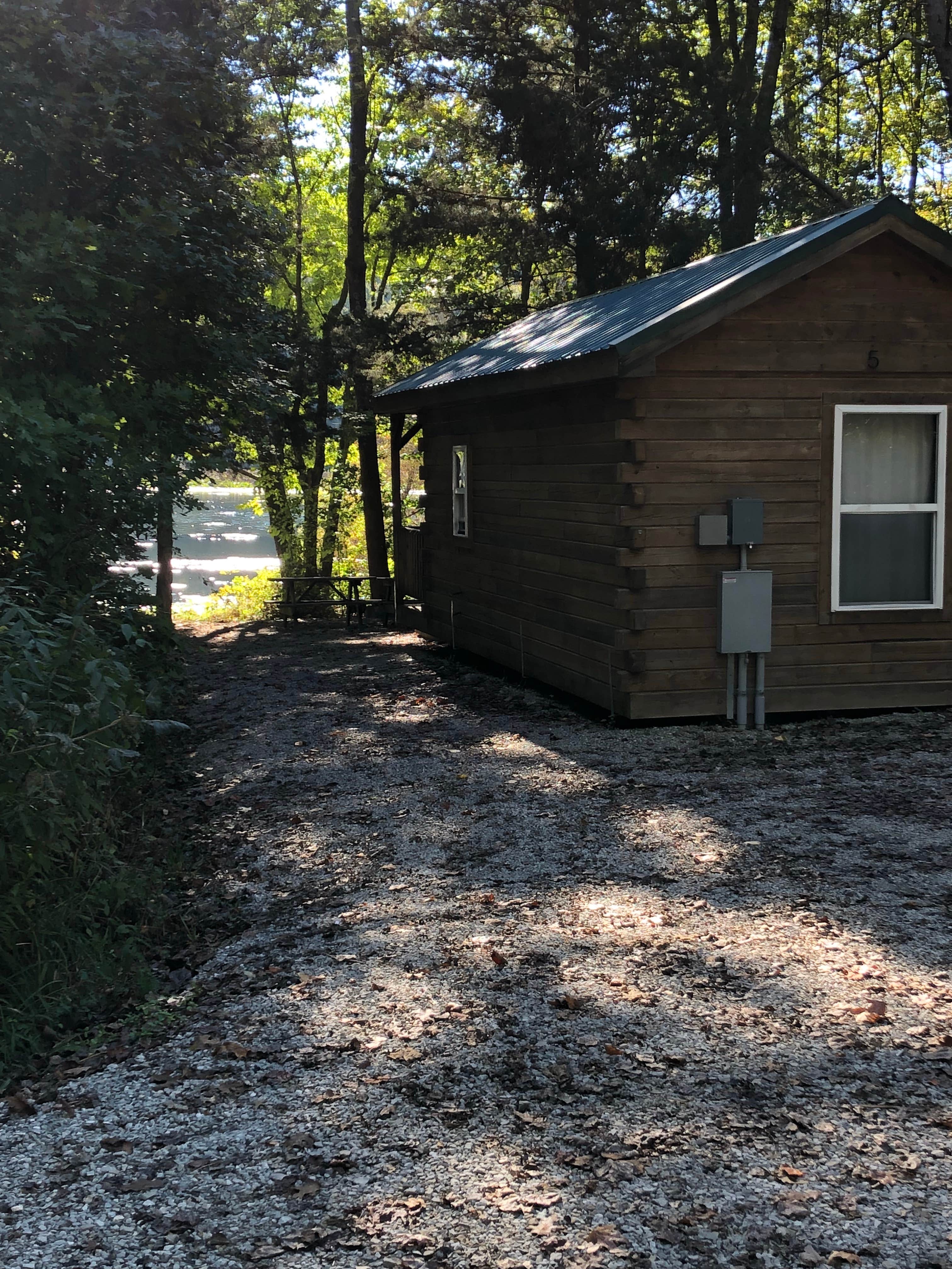 J C.'s photo of a cabin at Starve Hollow State Rec Area Campground near Hoosier National Forest