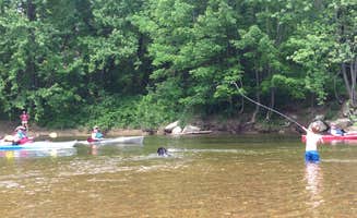 The Dyrt's photo of camping with pets at Tentrr Signature Site - River's Edge Mountain Valley near Fryeburg, ME