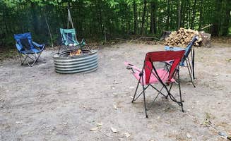 Rebekah J.'s photo of a cabin at Twin Lakes State Forest Campground near Brutus, MI