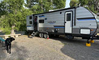 Amy B.'s photo of rv camping at Spring Creek Campground & Trout Ranch near Shawmut, MT