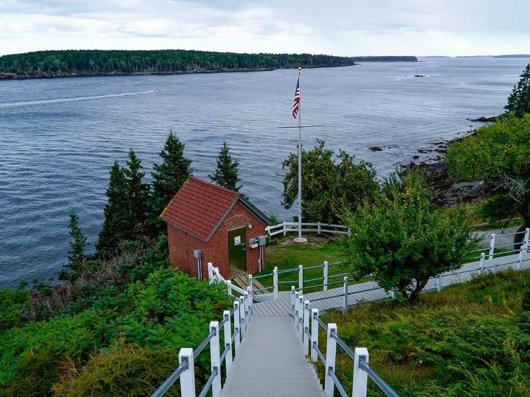 The Dyrt's photo of camping with pets at Tentrr State Park Site - Maine Camden Hills State Park - Bay View Tentrr 1 - Single Camp near Stonington, ME
