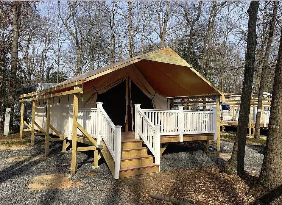 Jessica D.'s photo of glamping accommodations at Sun Outdoors Cape May near Millville, DE