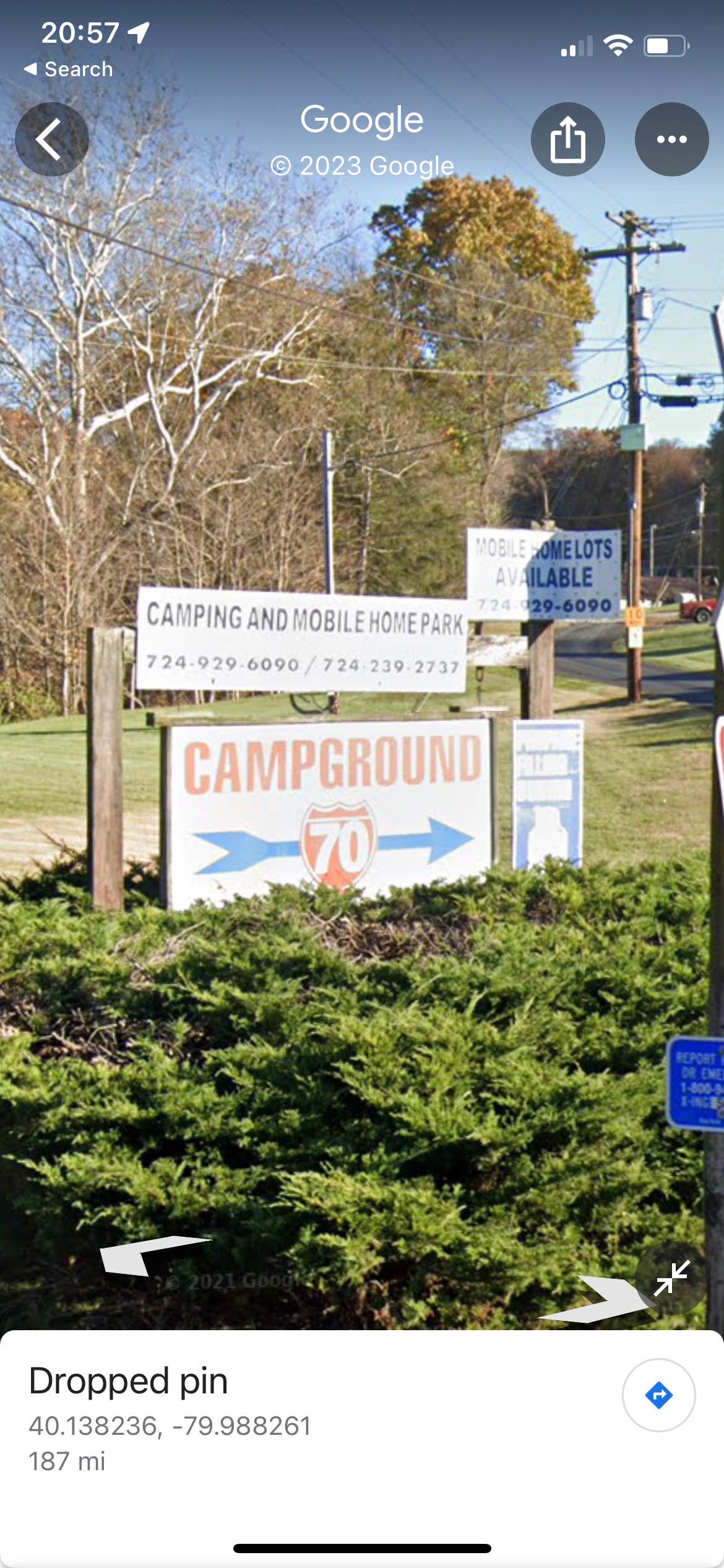 Camping near Watson's RV Park: Campground 70, Bentleyville, Pennsylvania
