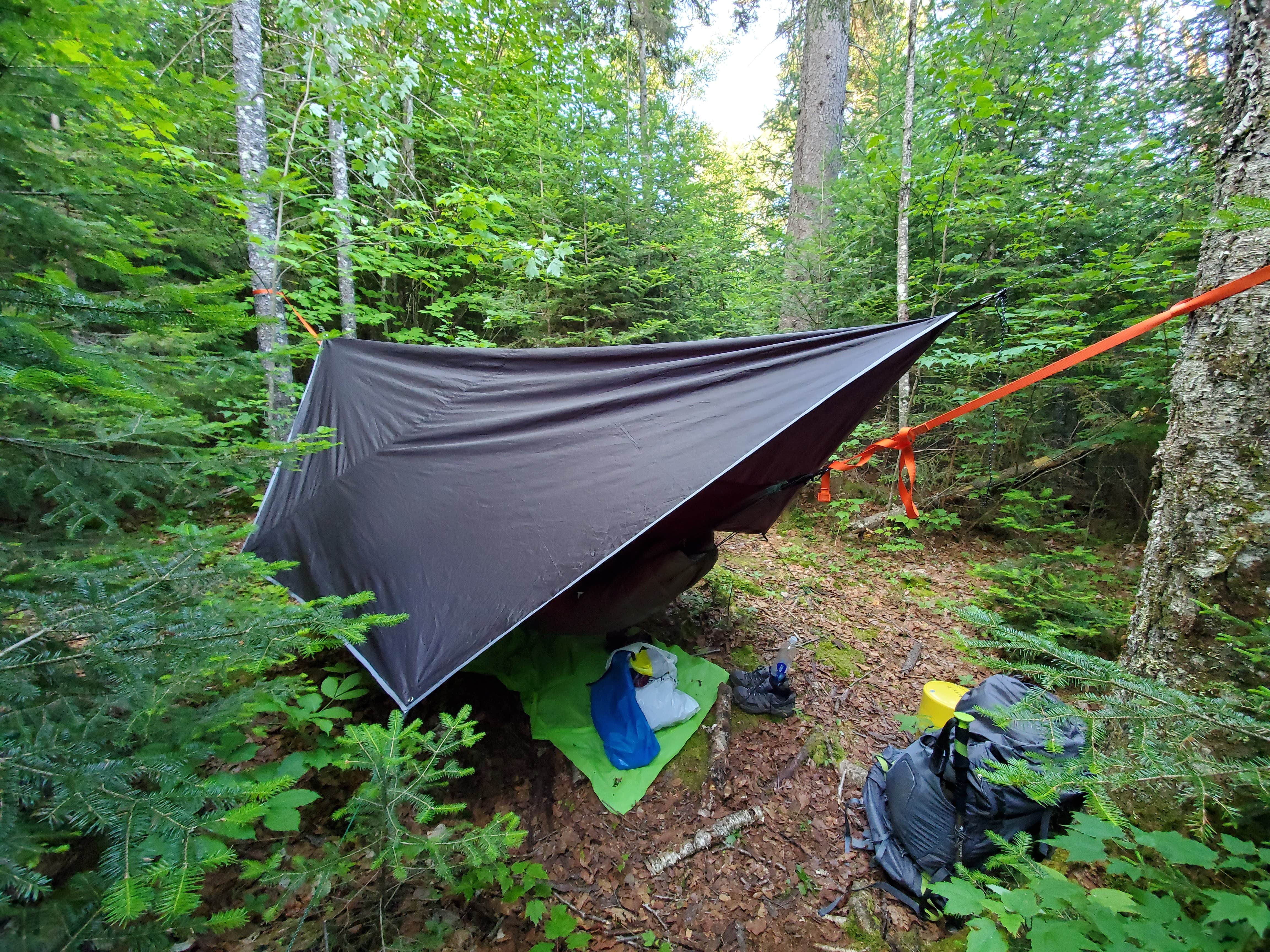 Alex R.'s photo of tent camping at Lillian brook campground near Rainbow Lake, NY