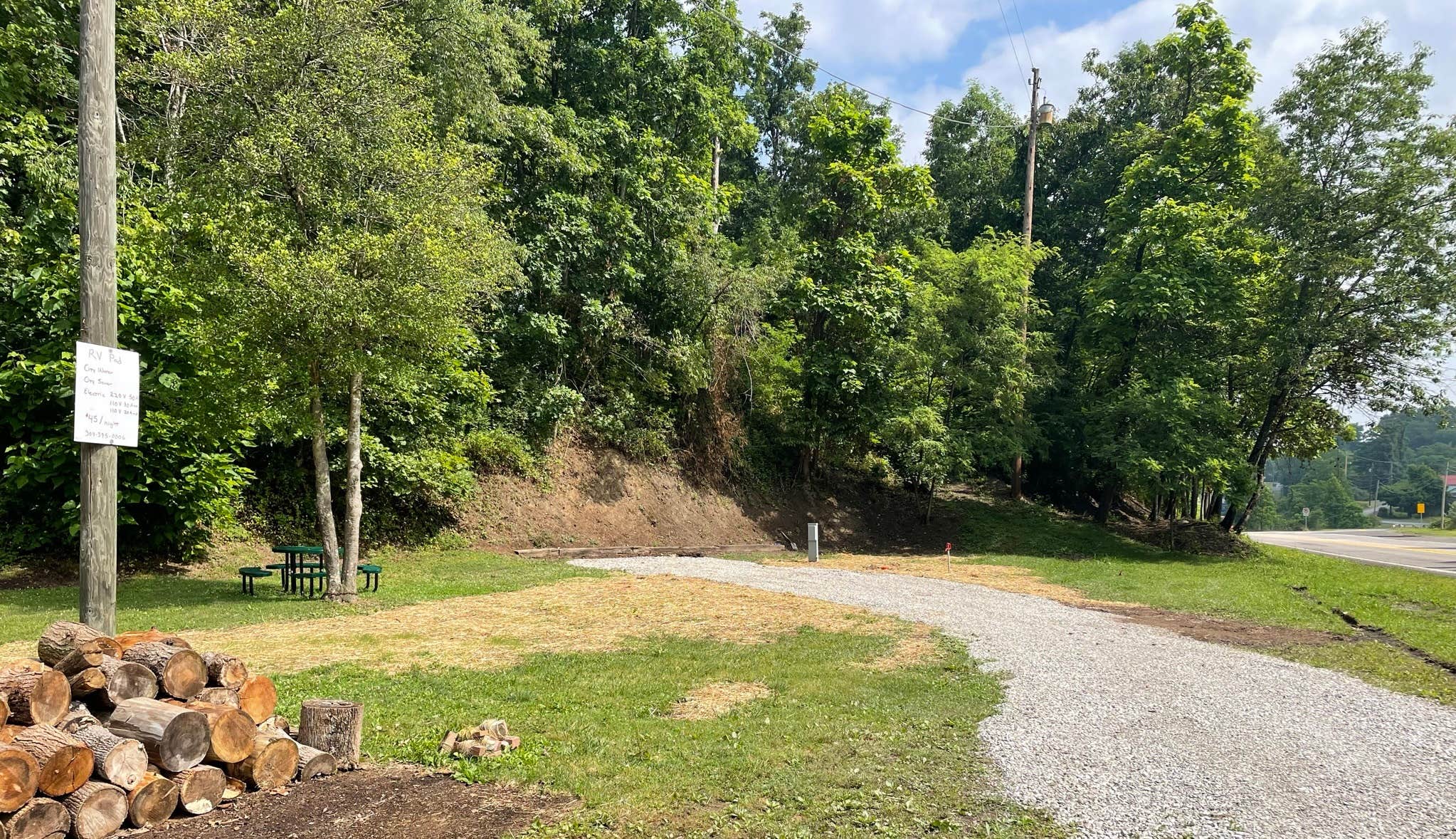 Camper-submitted photo at Hilltop Sunrise - Half acre RV Site with full hookups near Logan, WV