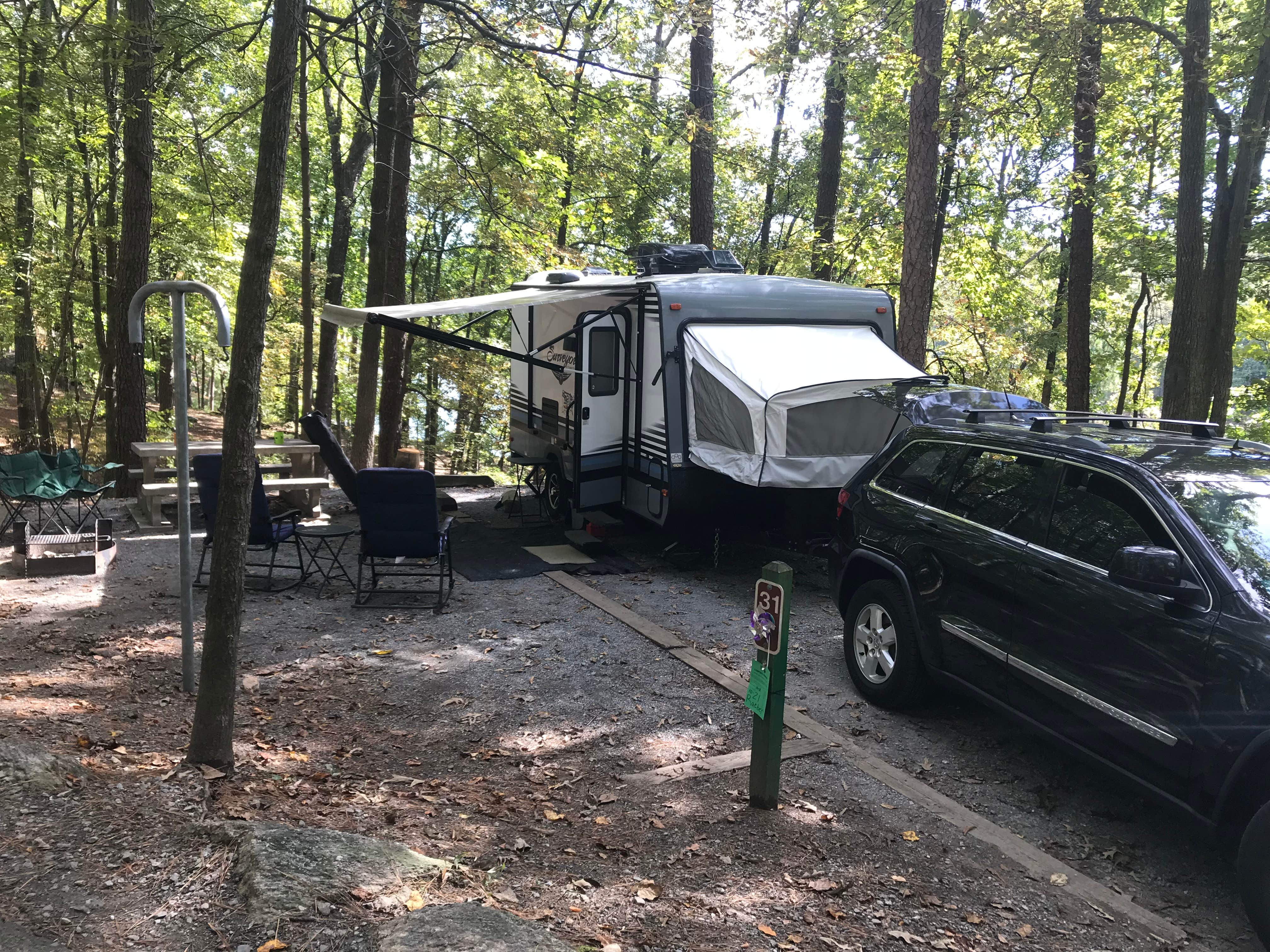 Joel R.'s photo of rv camping at Red Top Mountain State Park Campground near Kennesaw, GA
