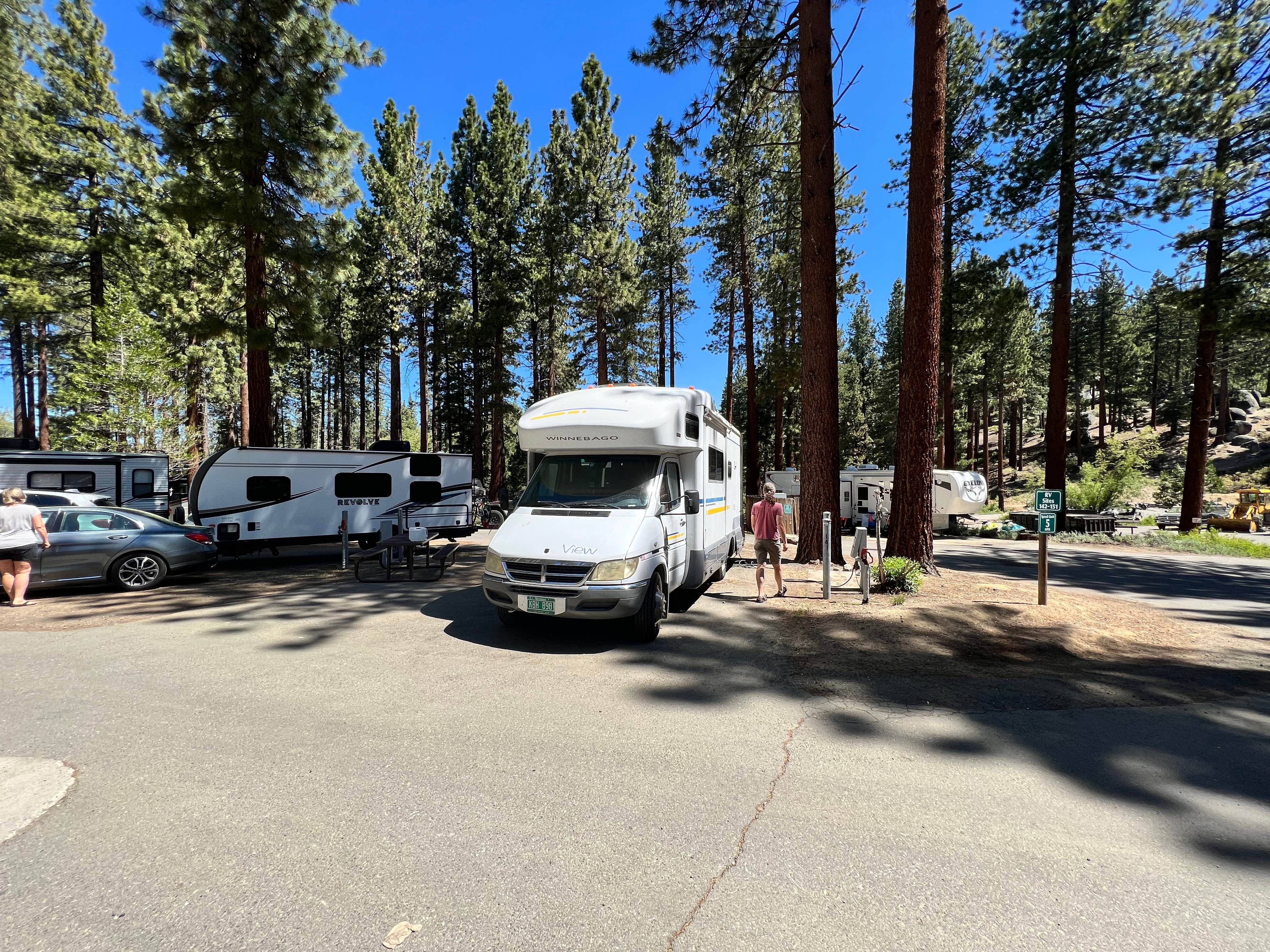 Lana W.'s photo of rv camping at Zephyr Cove RV & Campground — Lake Tahoe Basin Management Unit near Eldorado National Forest