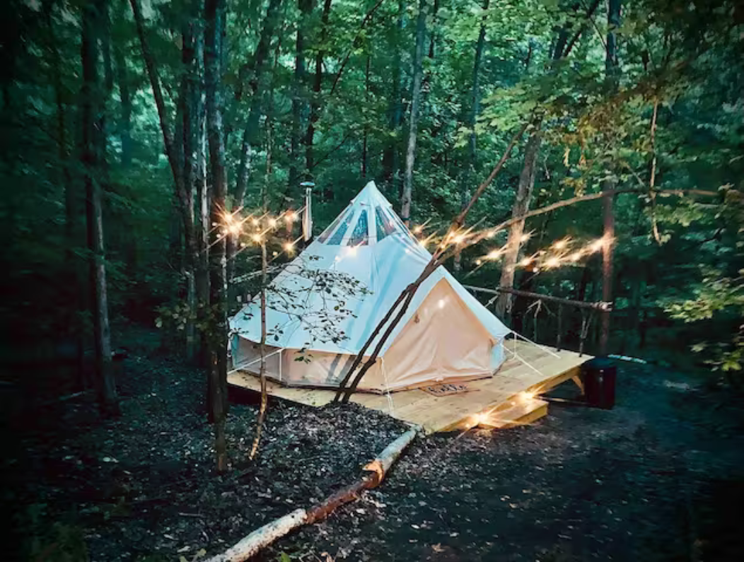 Matt D.'s photo of glamping accommodations at The Sleepy Sasquatch near Pelzer, SC