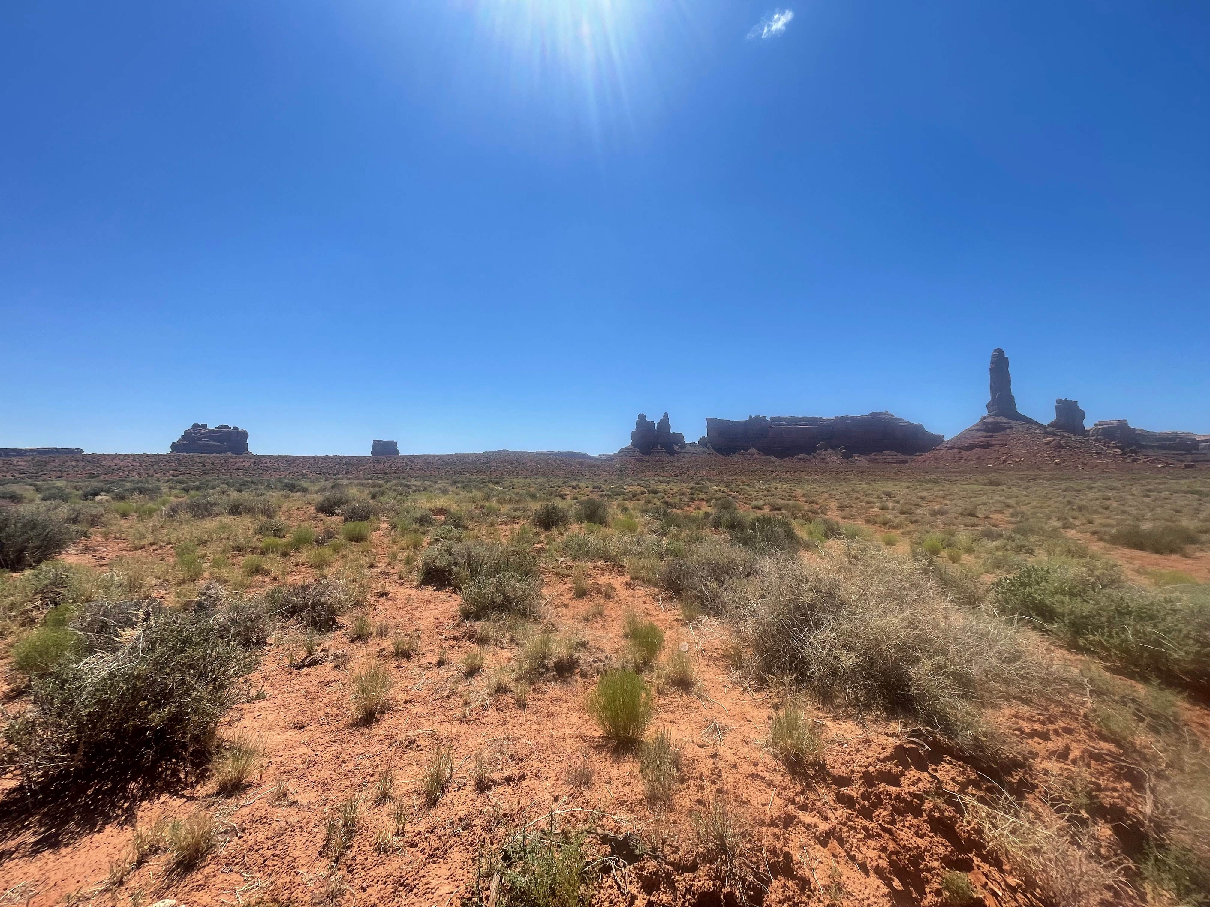 Jason T.'s photo of a dispersed camping area at Valley of the Gods Road Dispersed near Mexican Hat, UT