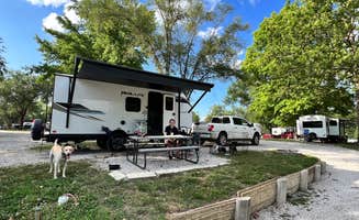 Maggie C.'s photo of camping with pets at Kansas City East-Oak Grove KOA near Lawson, MO