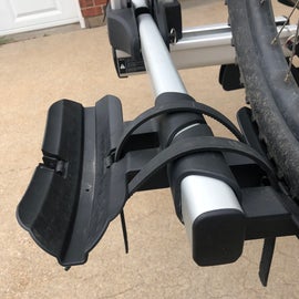 Fold the tire straps back like this before you mount your bike and thank  me later