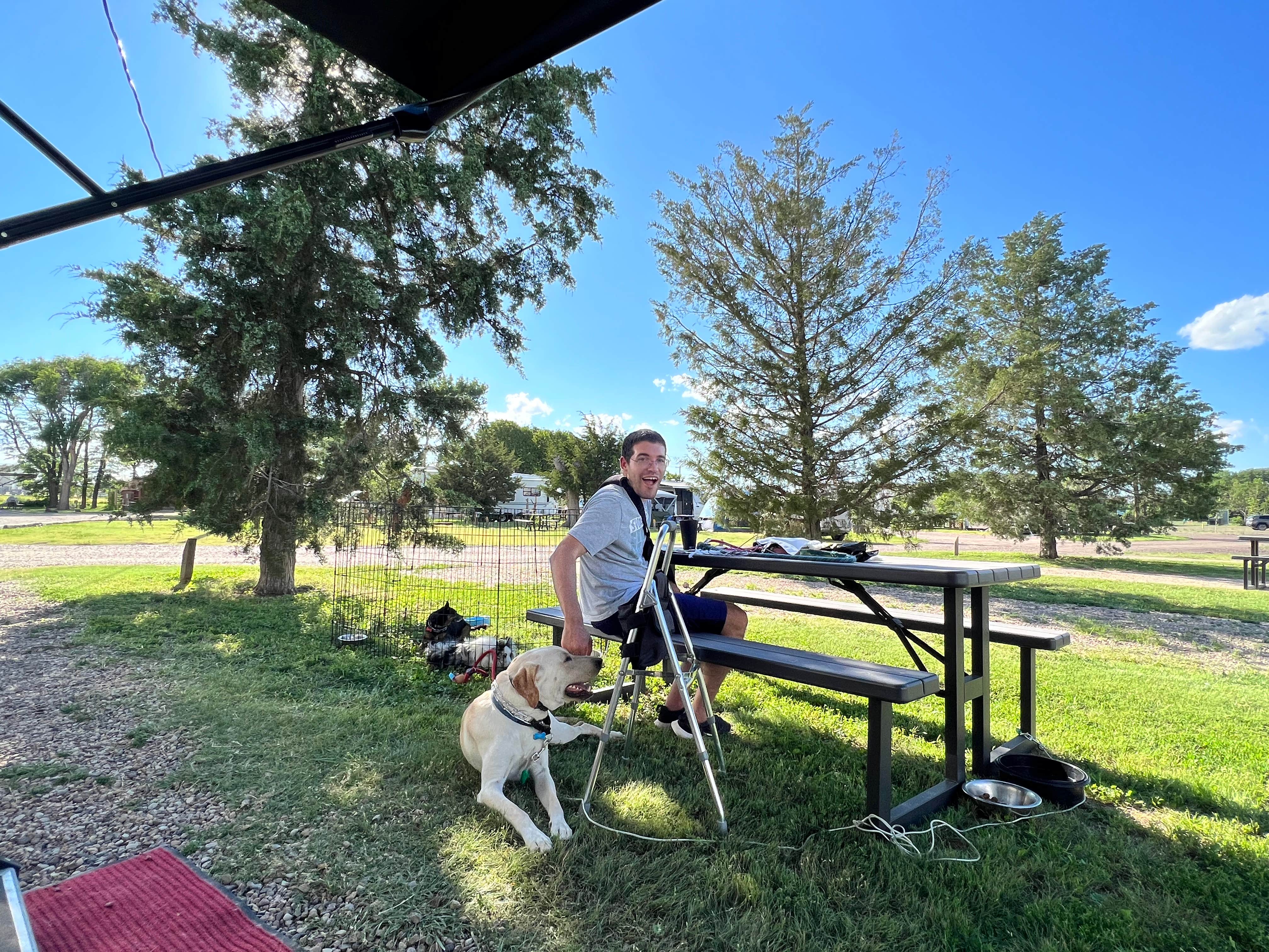 Maggie  C.'s photo of camping with pets at Goodland KOA near Atwood, KS