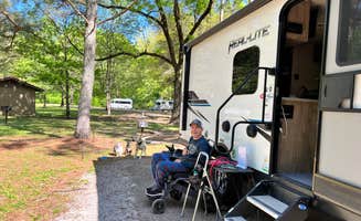 Maggie C.'s photo of camping with pets at Tombigbee State Park Campground near Potts Camp, MS