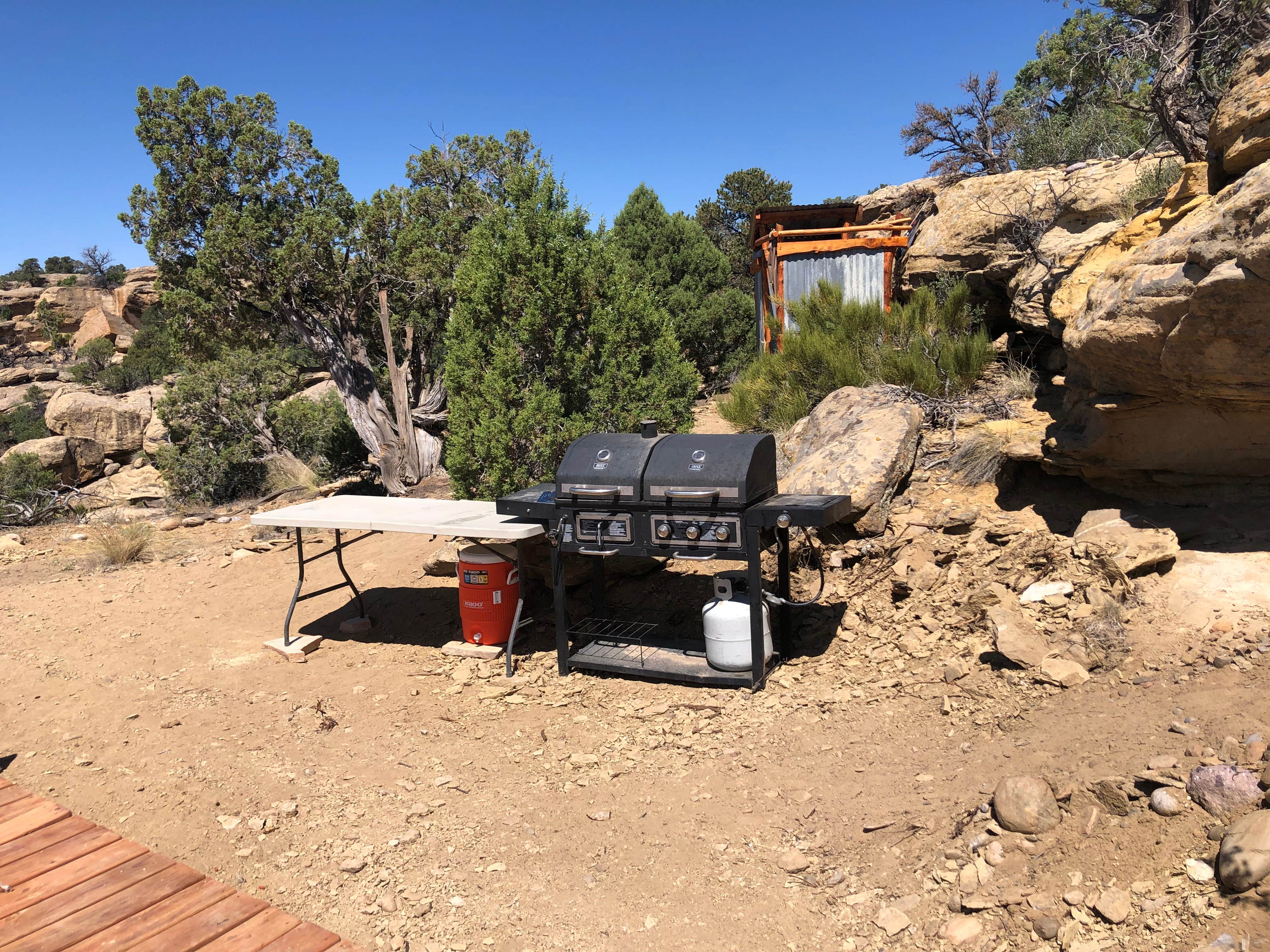 Camper submitted image from Tent on the rocks Navajo Lake Retreat Wild-u-can - 3