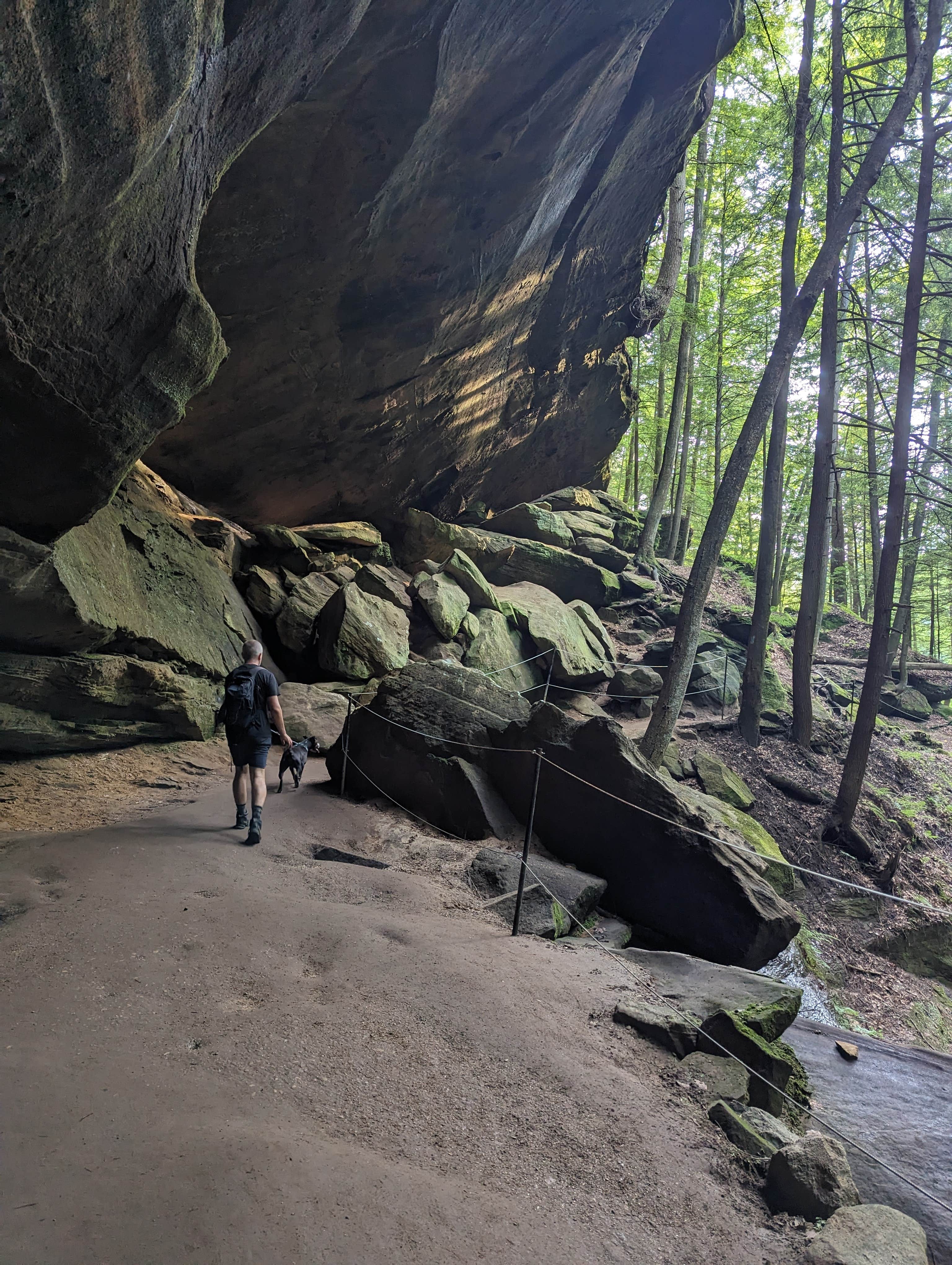 Kristi D.'s photo of camping with pets at Hocking Hills State Park Campground near Grove City, OH