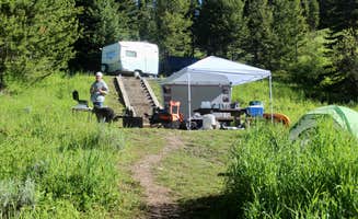 Tymber M.'s photo of camping with pets at Hood Creek Campground near Bozeman, MT