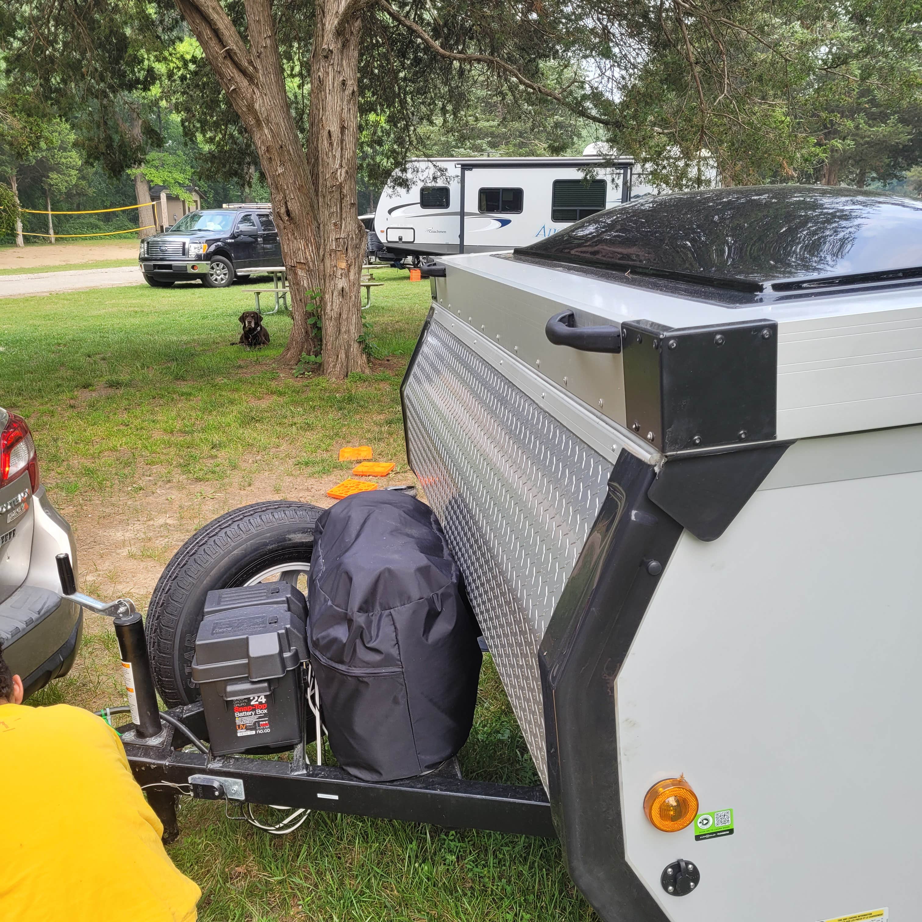 Pepper C.'s photo of camping with pets at Proud Lake Recreation Area near Sterling Heights, MI