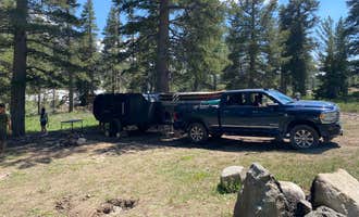 Camping near Obsidian Creek on Little Walker Road: Leavitt Lake, Bridgeport, California