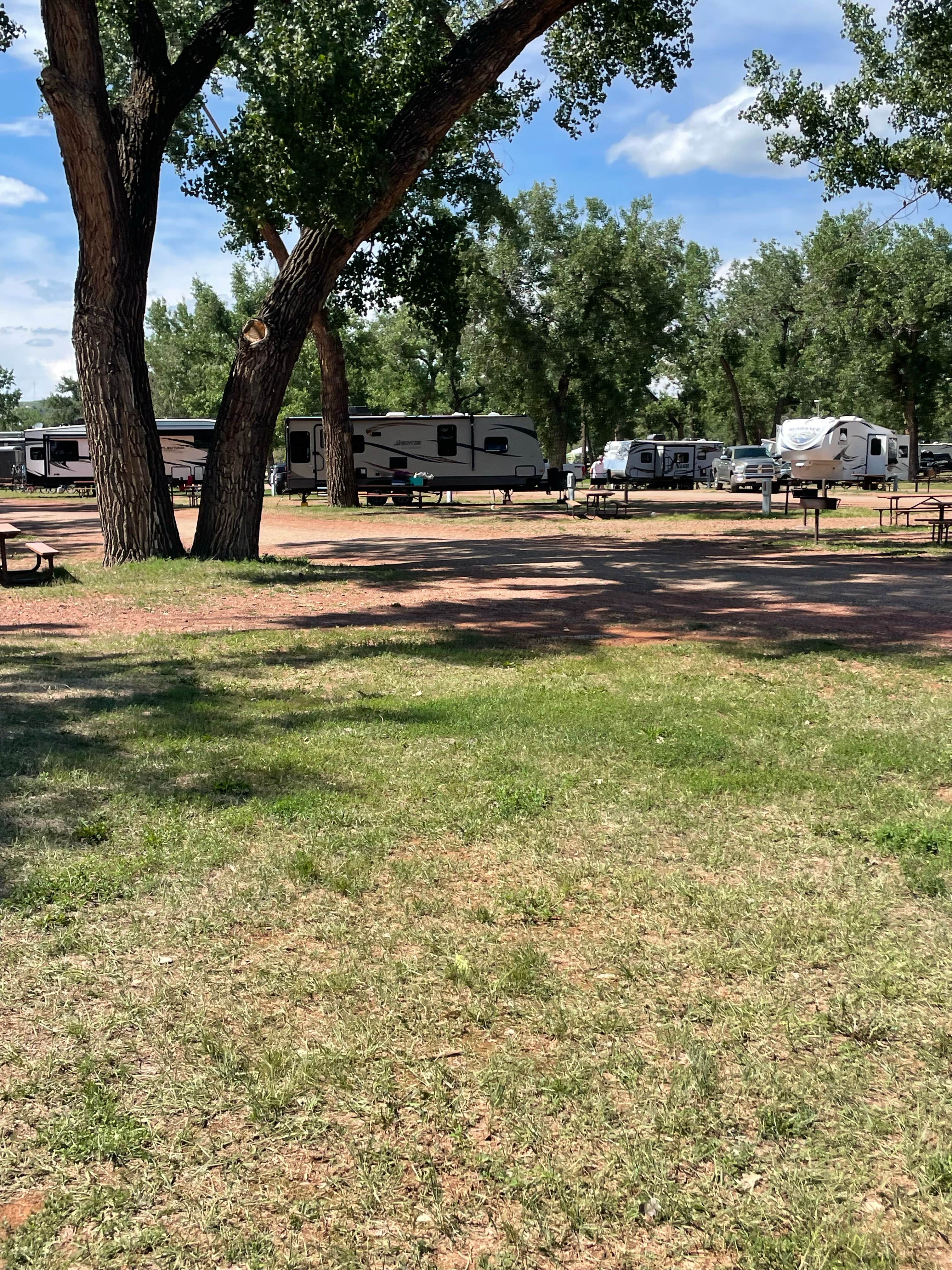 Shana D.'s photo of rv camping at Medora Campground near Theodore Roosevelt National Park