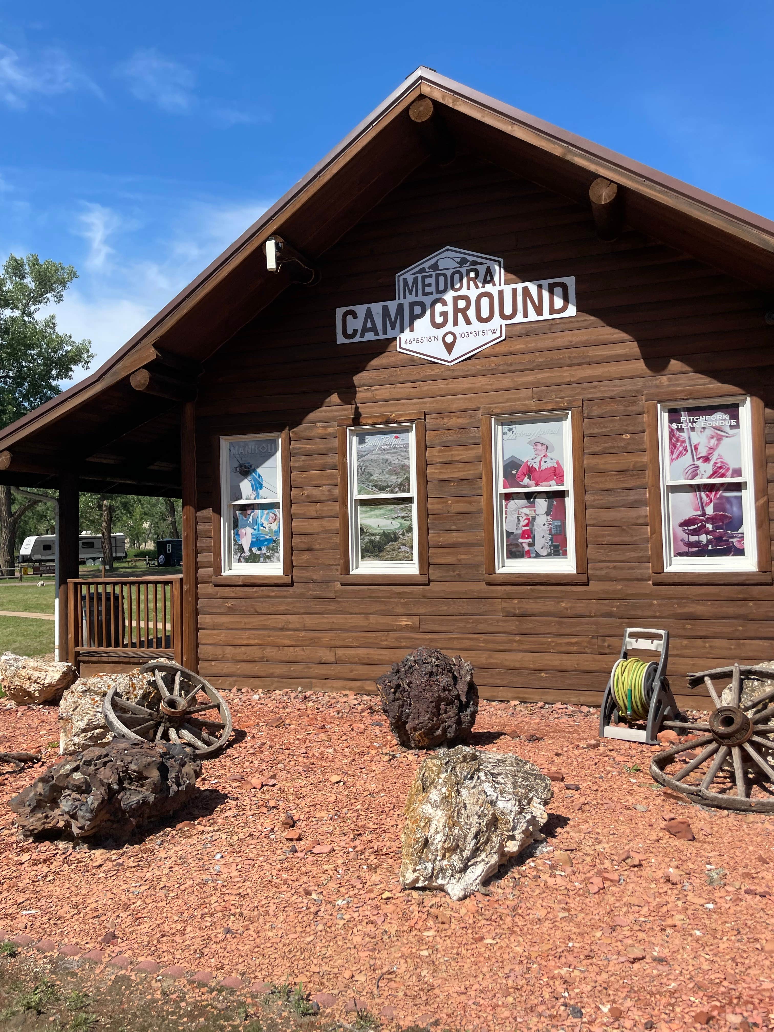Shana D.'s photo of a cabin at Medora Campground near Dickinson, ND
