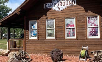 Shana D.'s photo of a cabin at Medora Campground near Belfield, ND