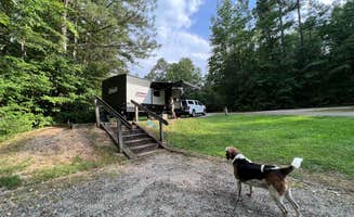 Kat G.'s photo of camping with pets at Medoc Mountain State Park Campground near Louisburg, NC