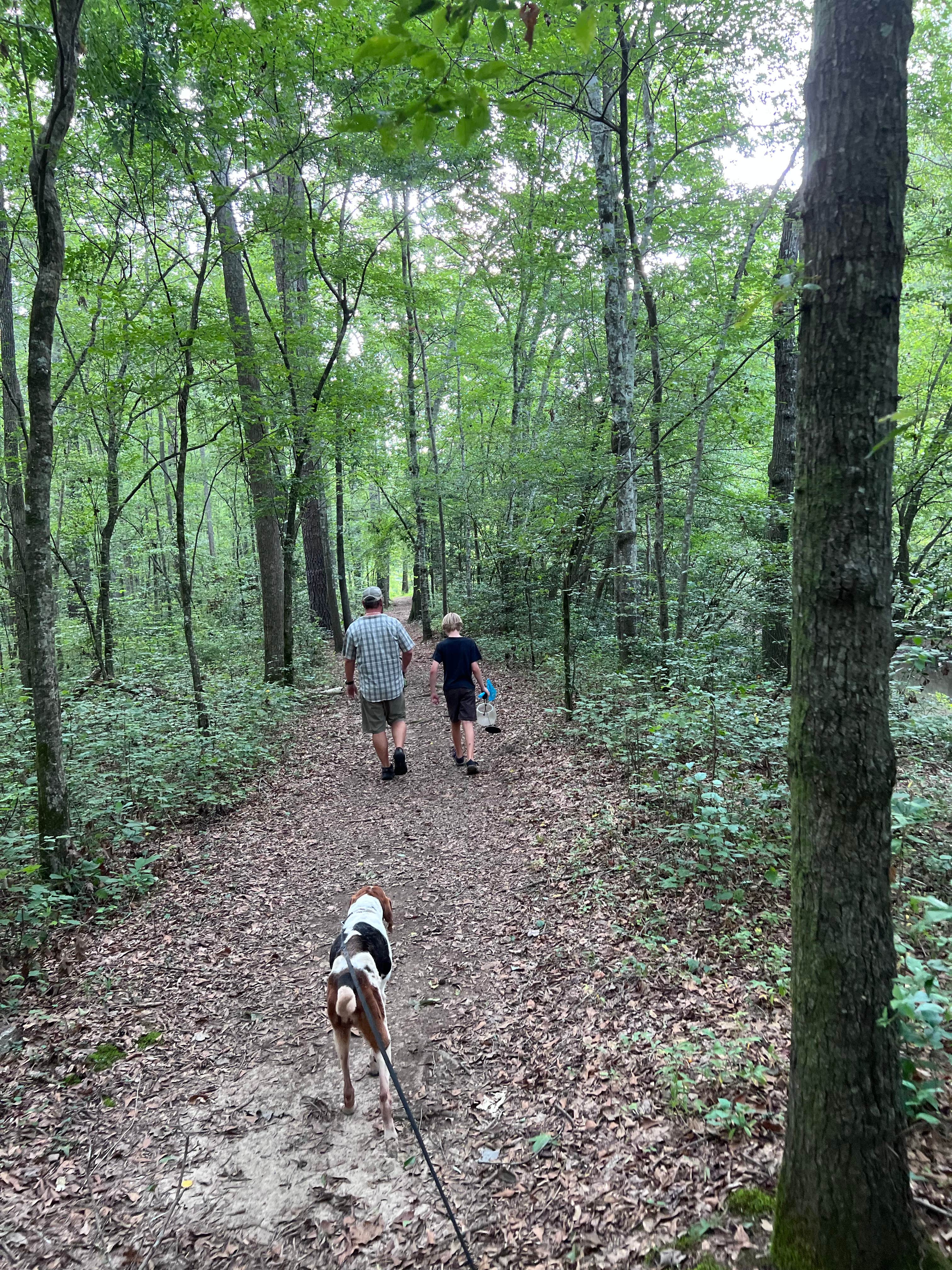 Kat G.'s photo of camping with pets at Medoc Mountain State Park Campground near Rocky Mount, NC