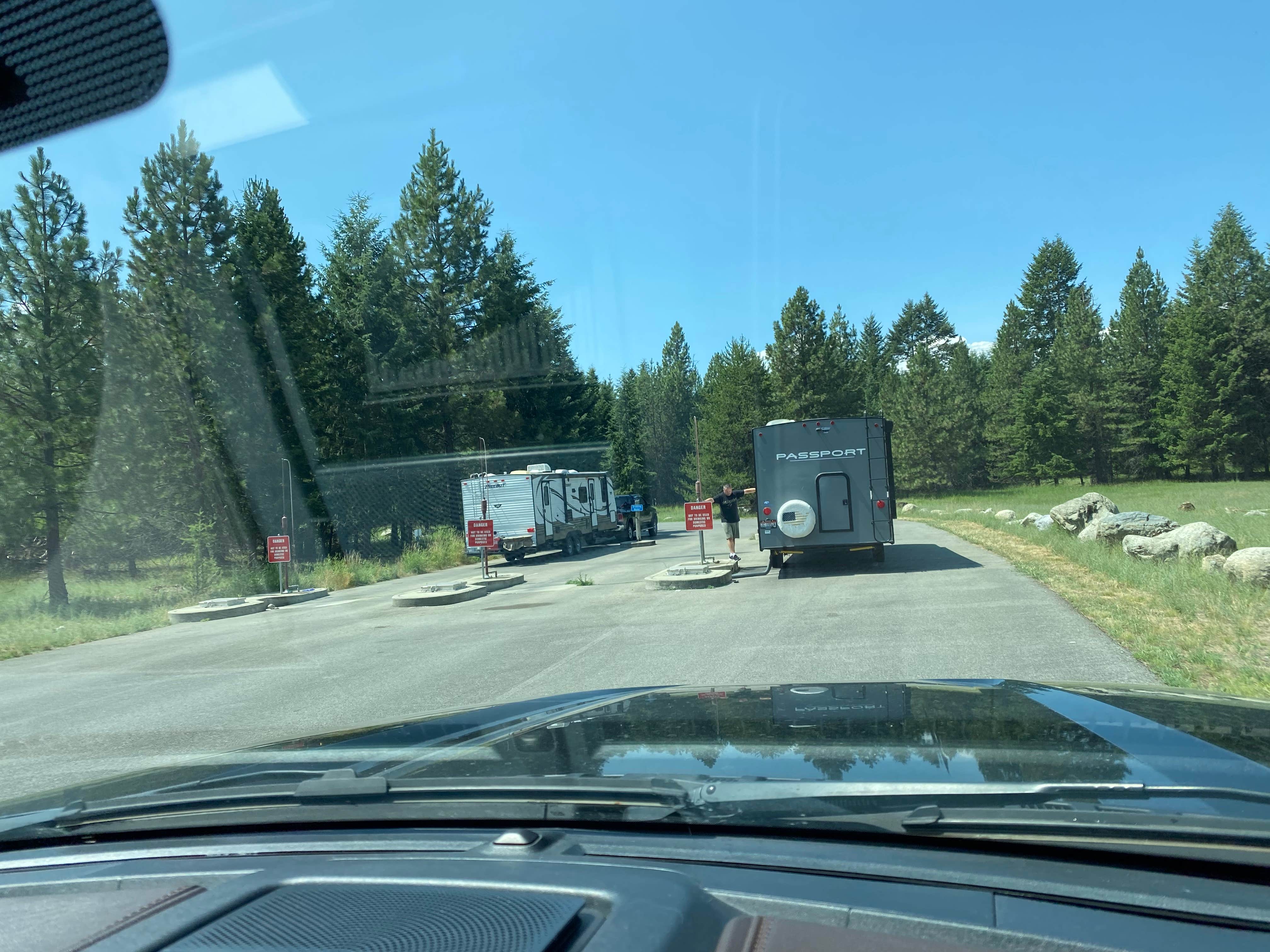mary F.'s photo of rv camping at Waldron Campground — Farragut State Park near Kootenai, ID