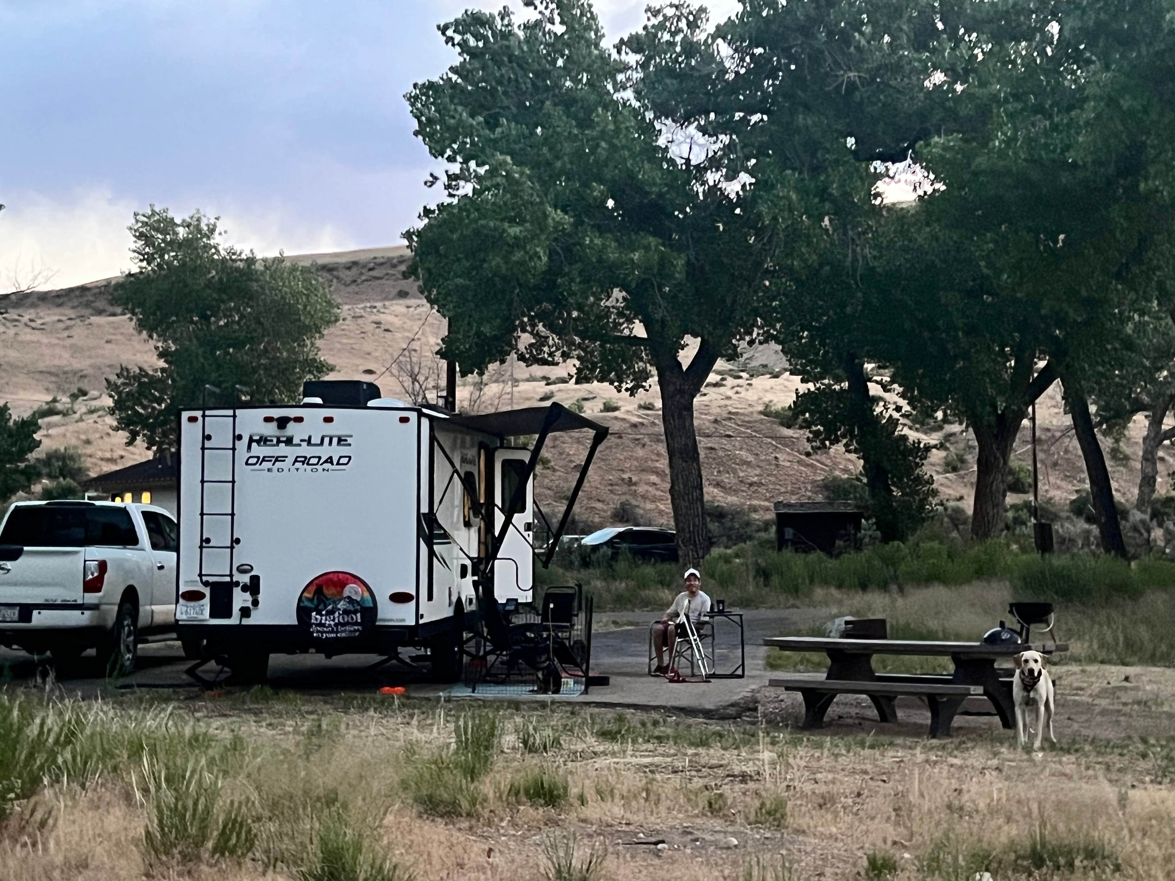 Maggie  C.'s photo of camping with pets at Green River Campground — Dinosaur National Monument near Jensen, UT